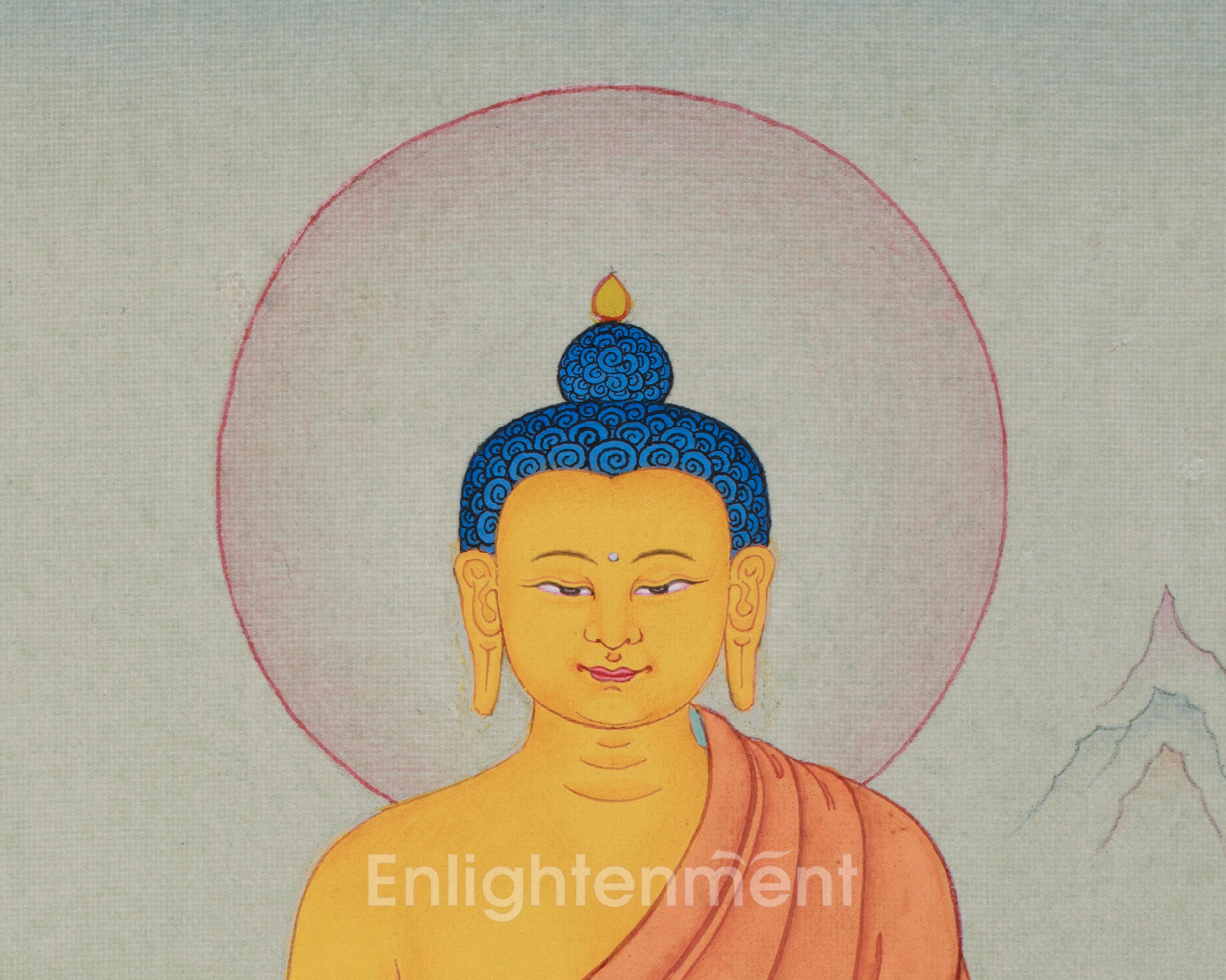 Buddhist Thangka of Shakyamuni Buddha
