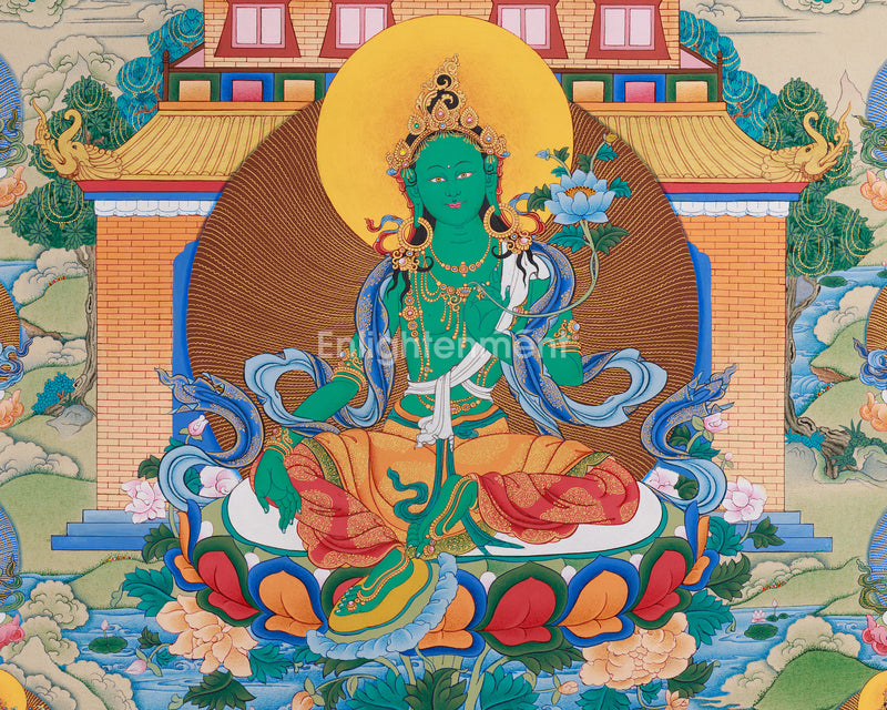 21 Taras Figurine Painting | Taras of Orgyen Chokgyur Lingpa Tradition