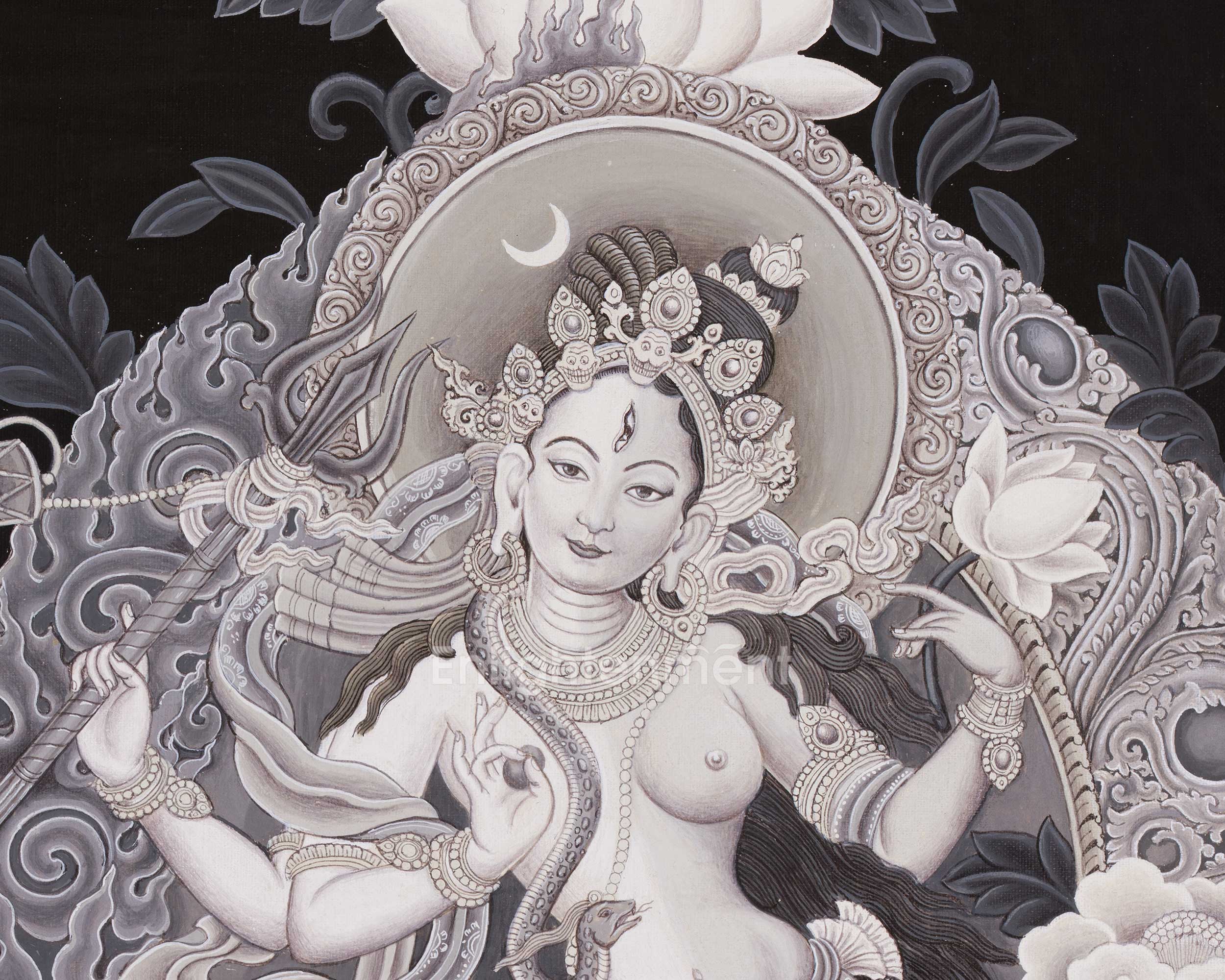Ardhanarishvara Thangka | The Union of Shiva and Shakti