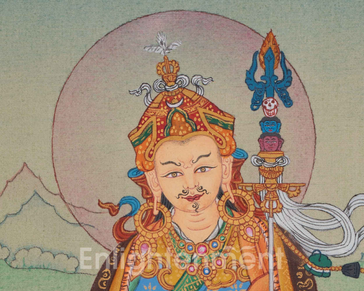 Padmasambhava Second Buddha Art | Guru Rinpoche Thangka | Lotus-Born Master