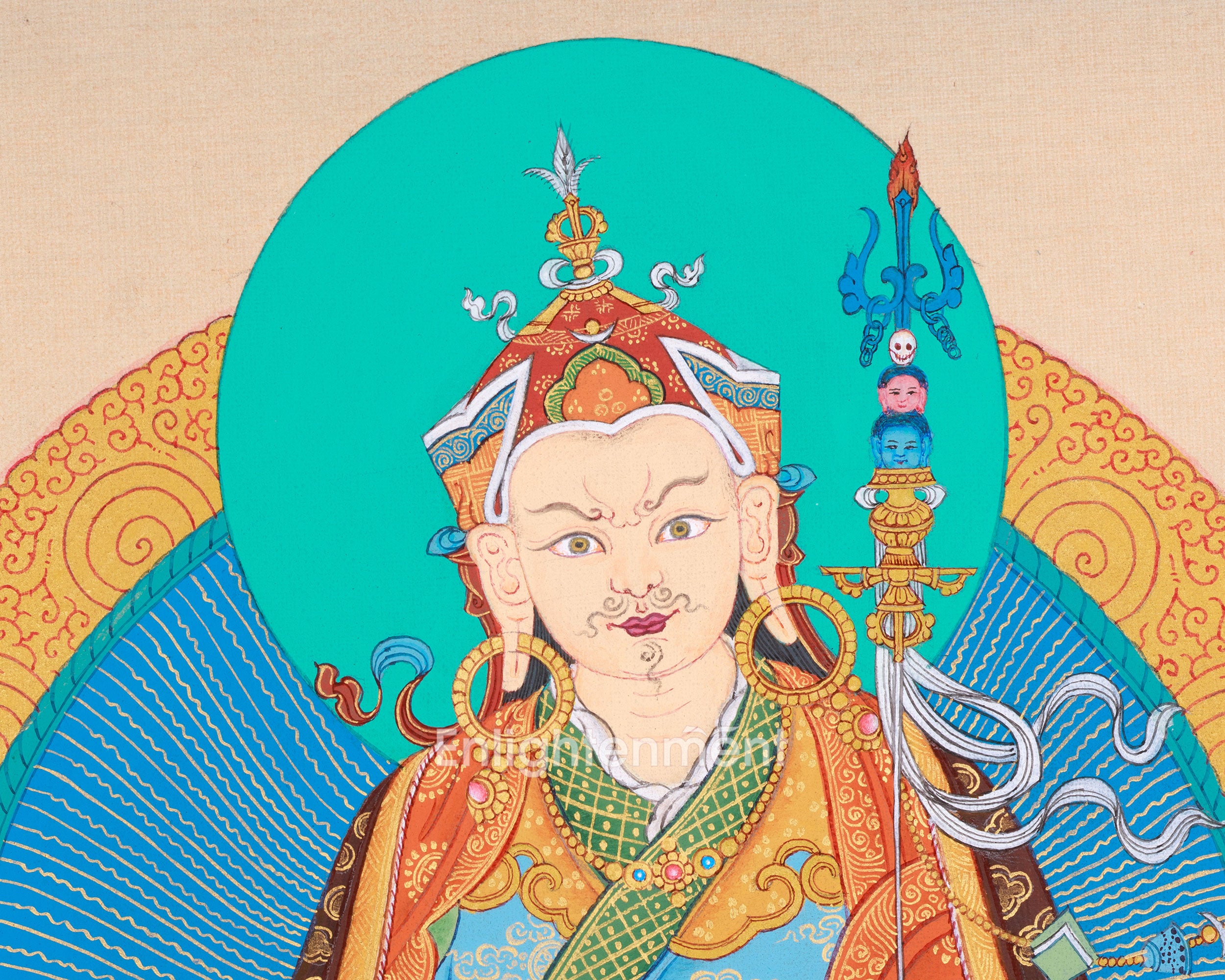 Guru Rinpoche Gold Thangka