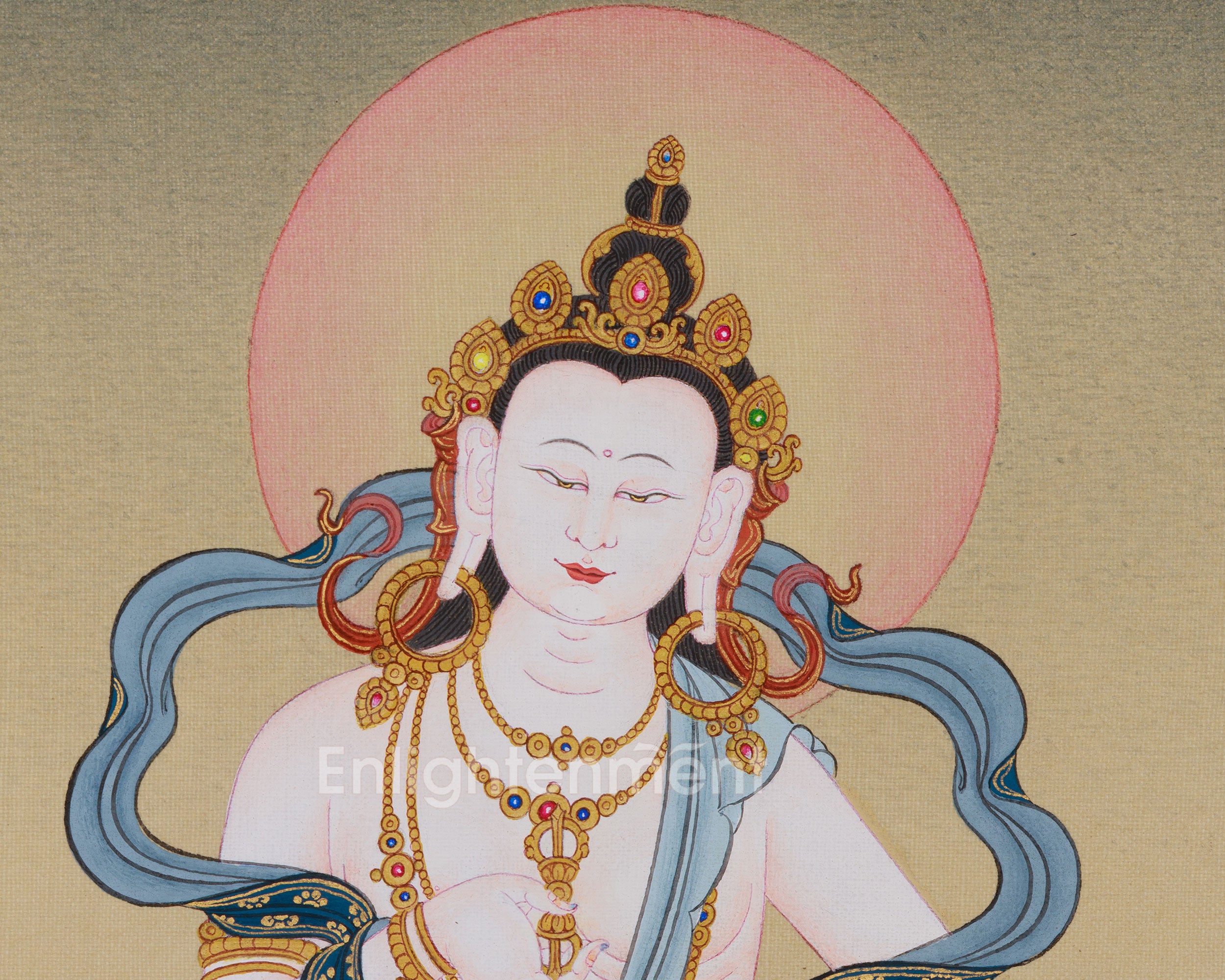 Vajrasattva Spiritual Thangka | The Embodiment of Purity