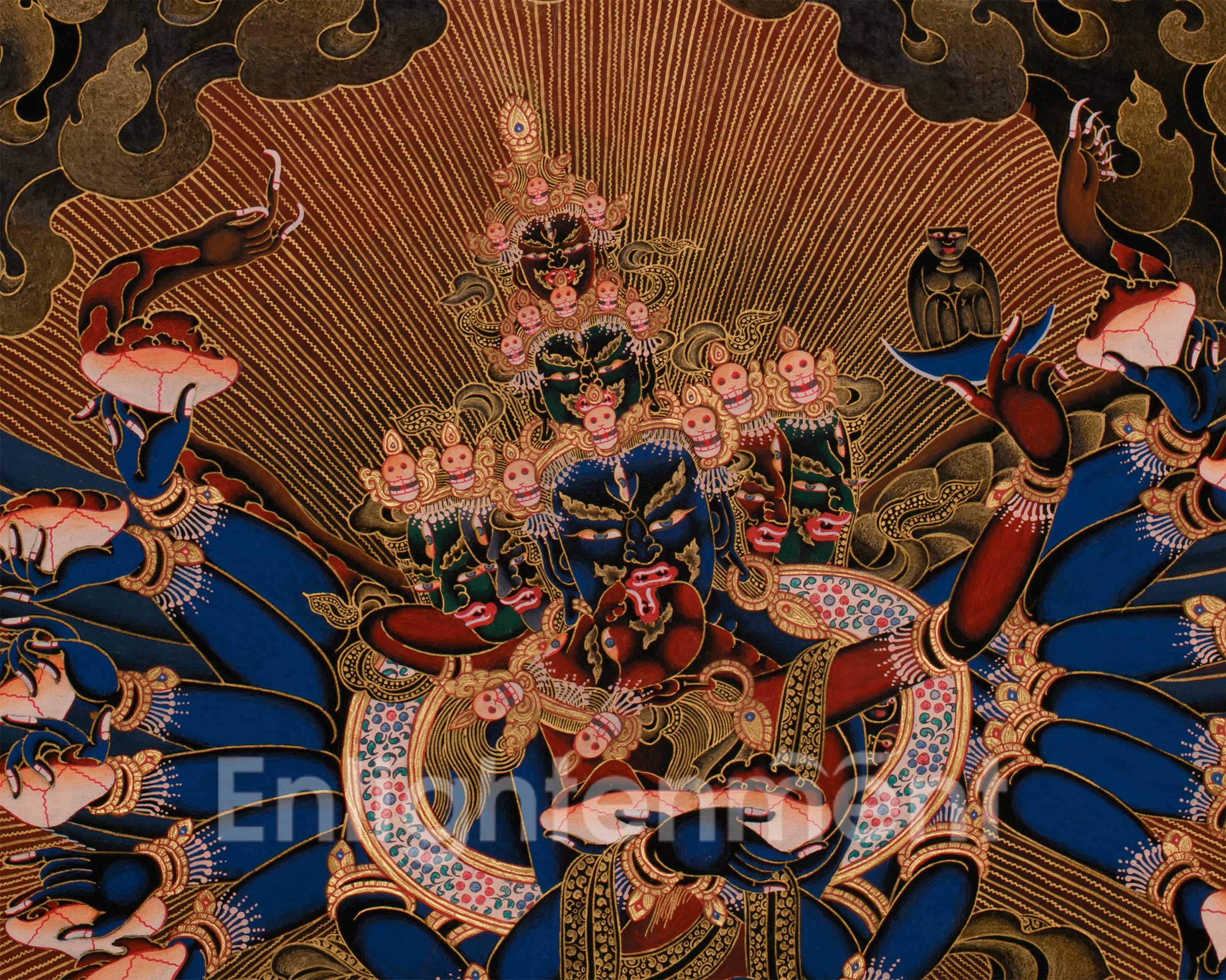 Wrathful Chemchok Heruka with Consort | Deity of Transformation and Liberation