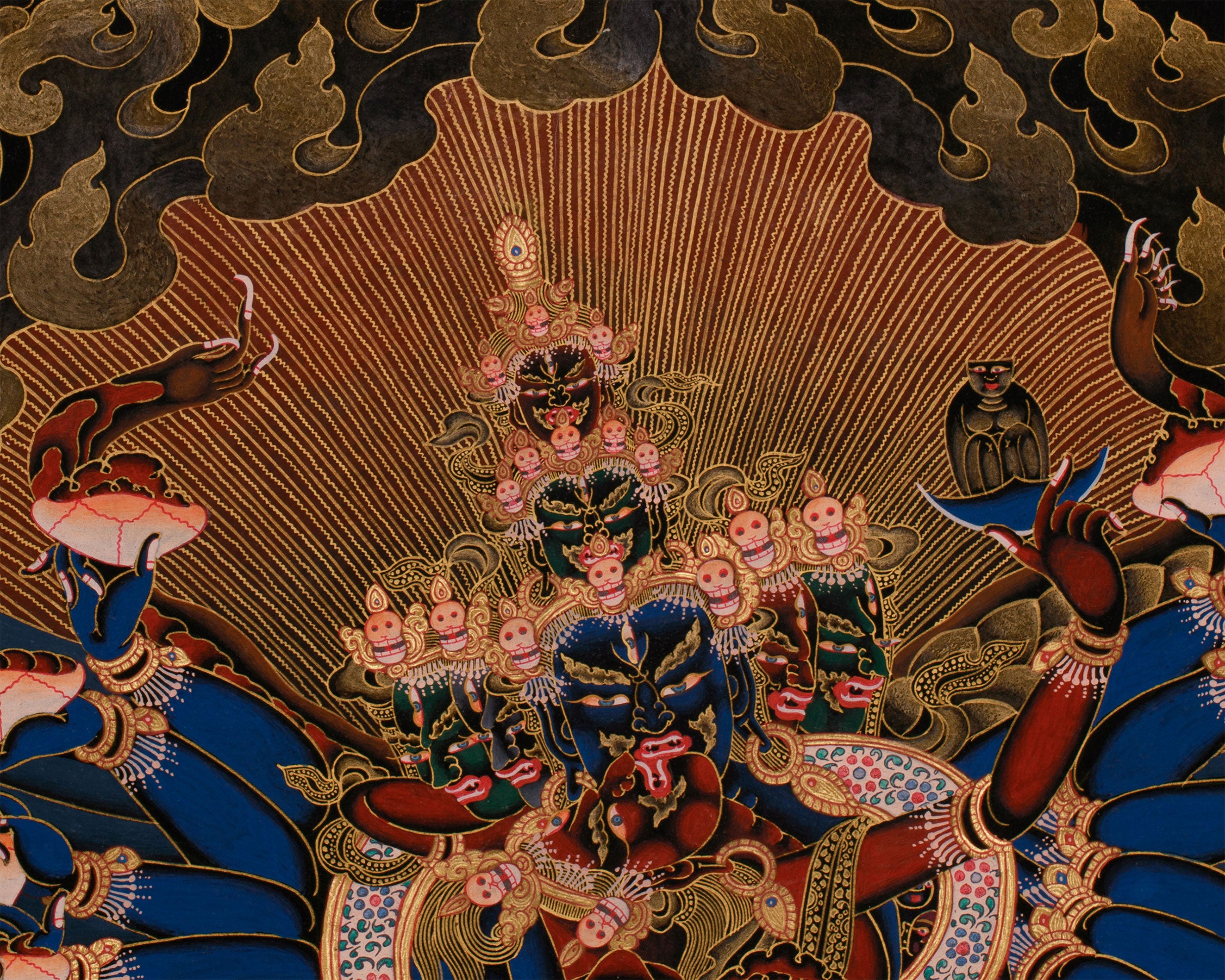 Wrathful Chemchok Heruka with Consort | Deity of Transformation and Liberation