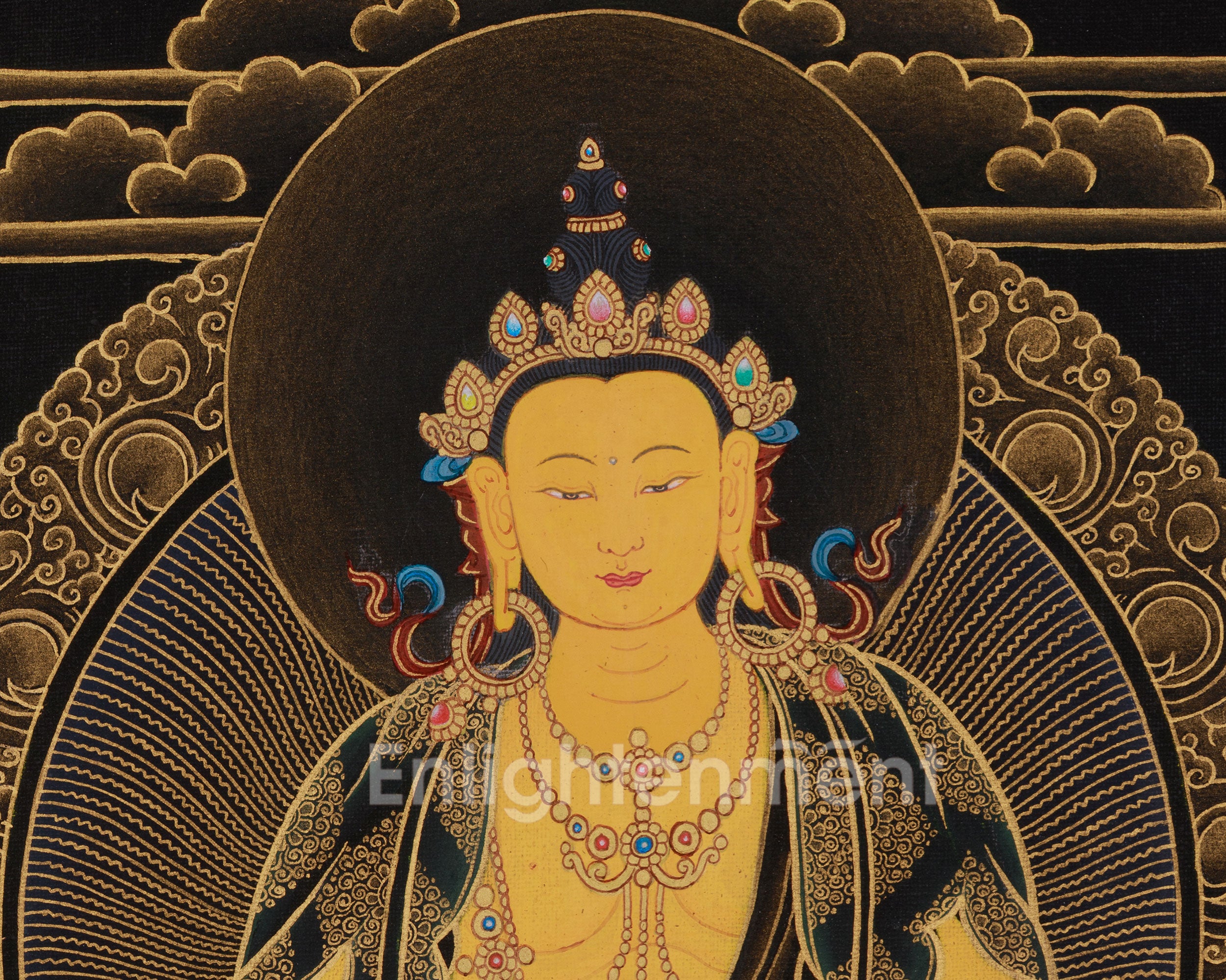 Kshitigarbha Bodhisattva of Compassion Thangka | Himalayan Art