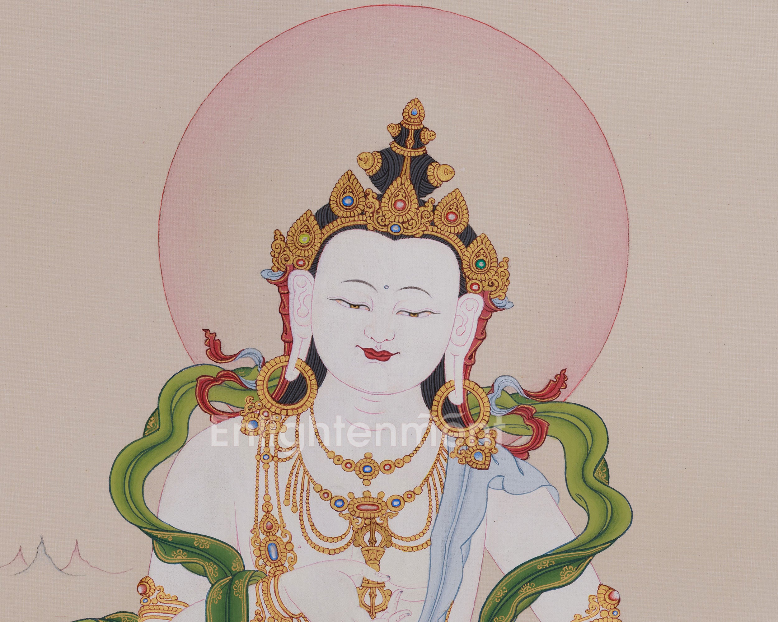 Vajrasattva Symbol of Purification Thangka | Dorje Sempa Artwork