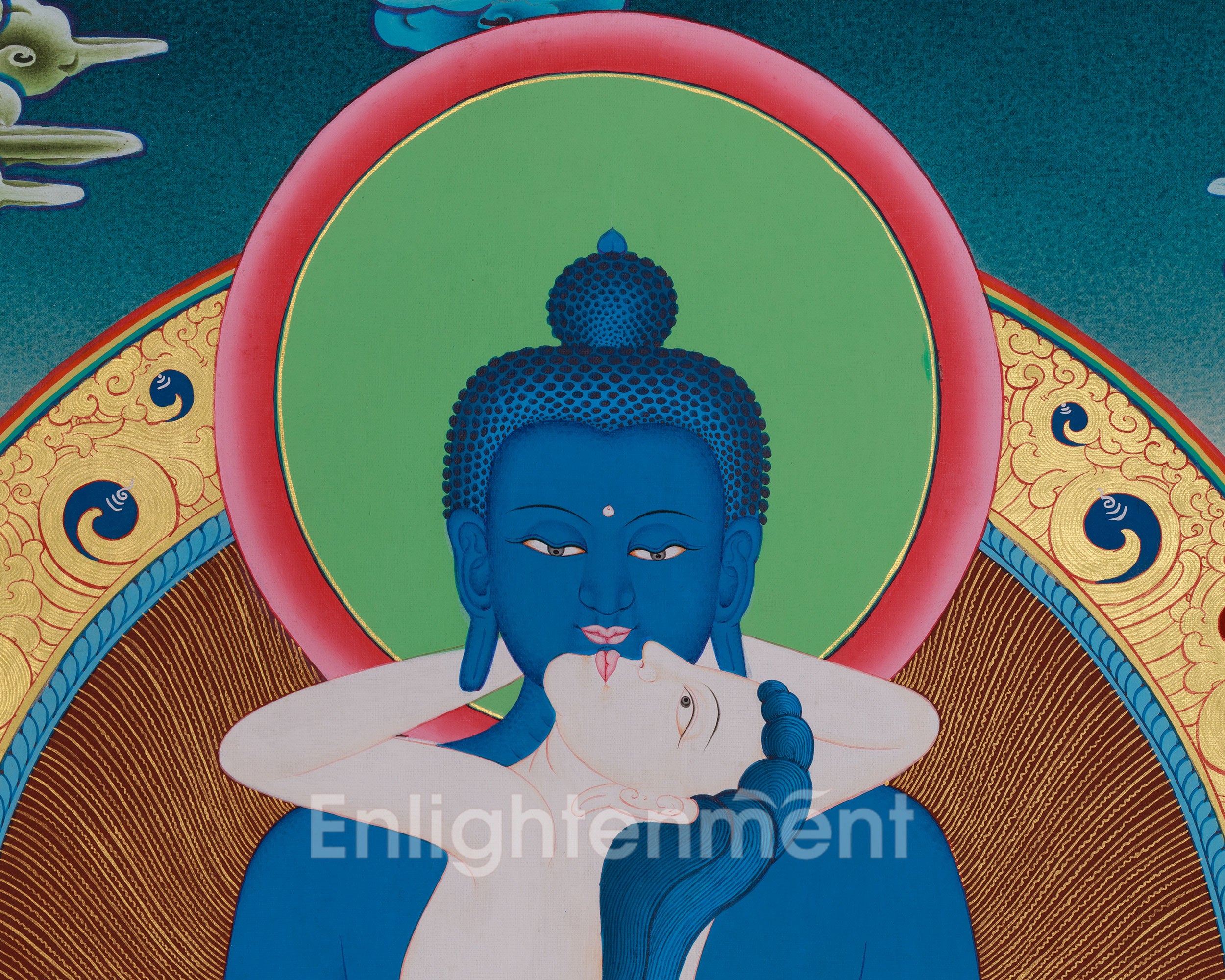 Traditional Samantabhadra Thangka | The Embodiment of Primordial Purity