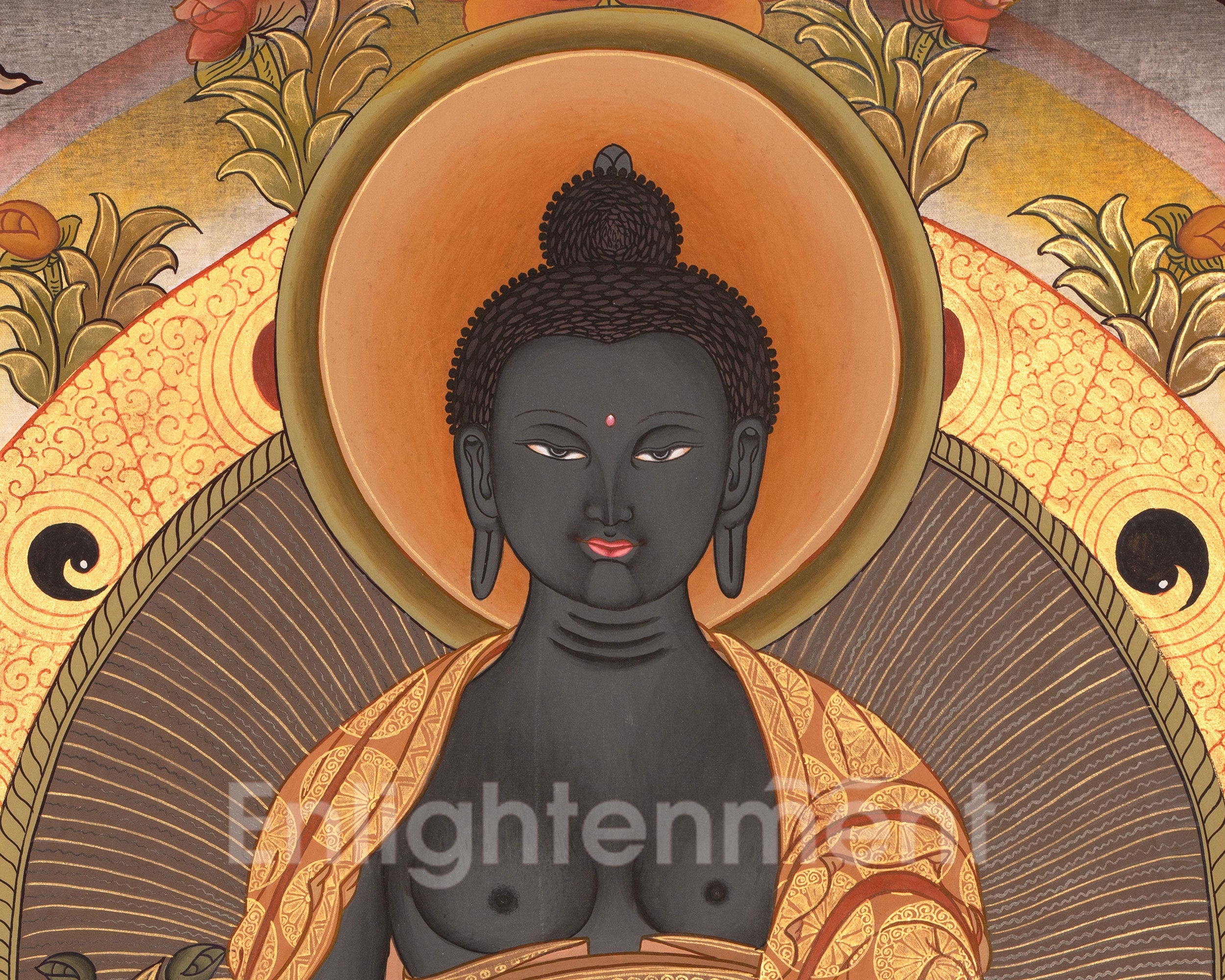 Healing Medicine Buddha Painting | Spiritual Protection and Well-Being
