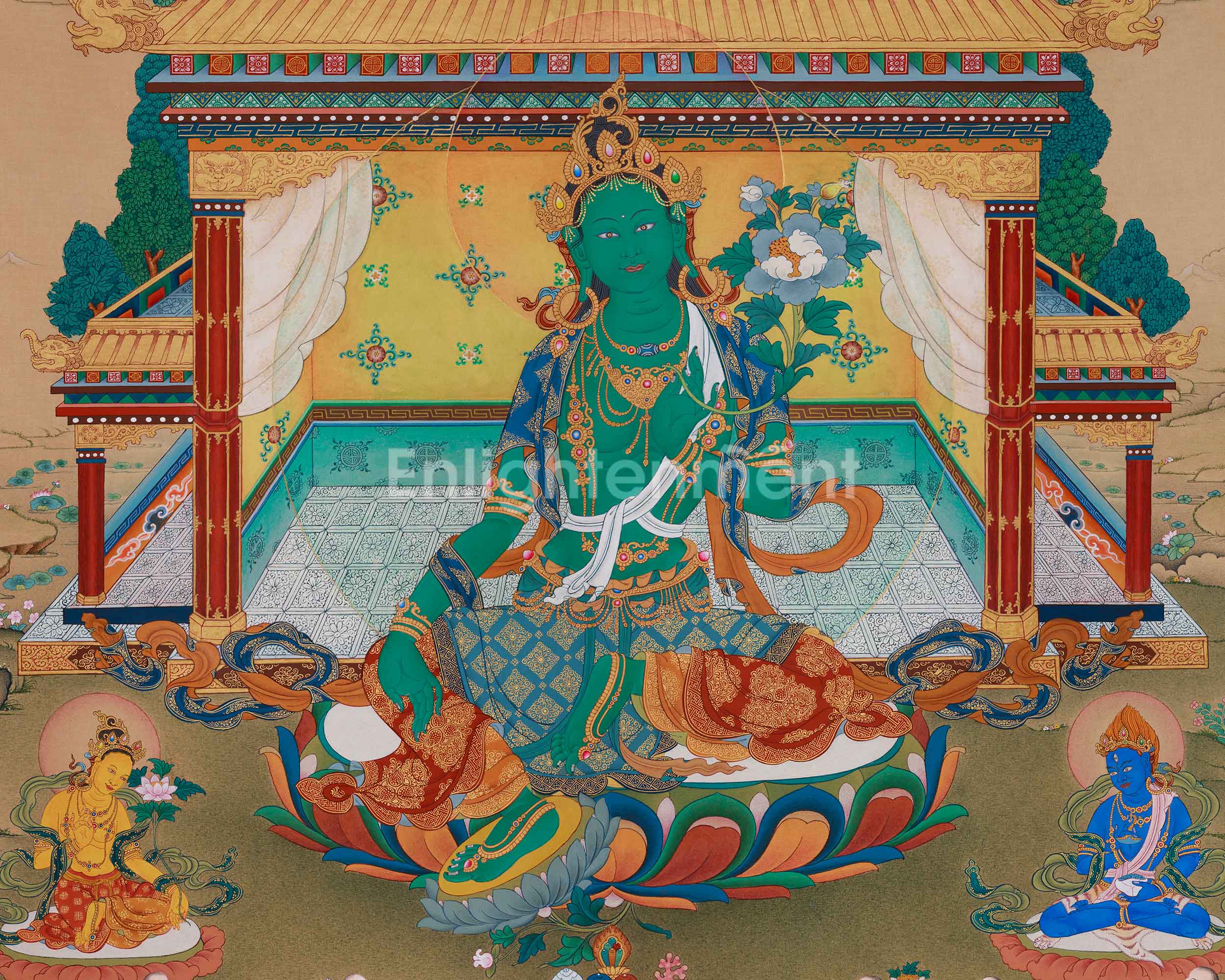 21 Tara Thangka | A Sacred Depiction of Tara's Blessings and Spiritual Power