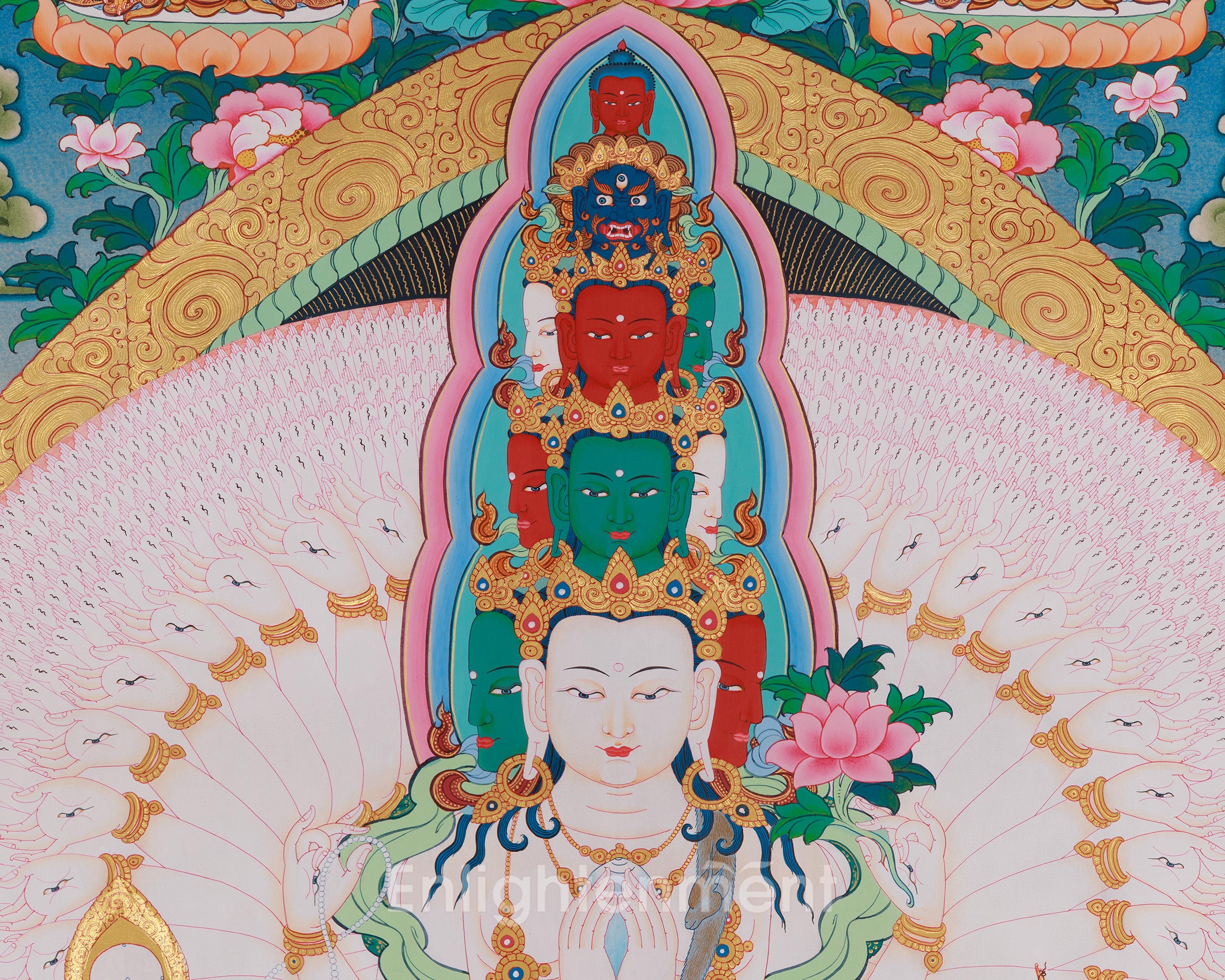 1000 Armed Chenrezig With Other Deities | Infinite Compassion and Enlightenment