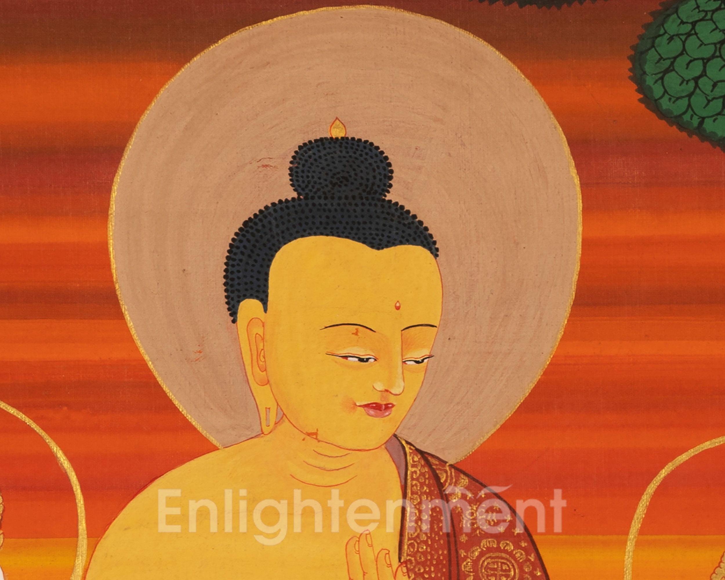 Hand-Painted Dipankara Buddha Thangka | Enlightened One of the Past