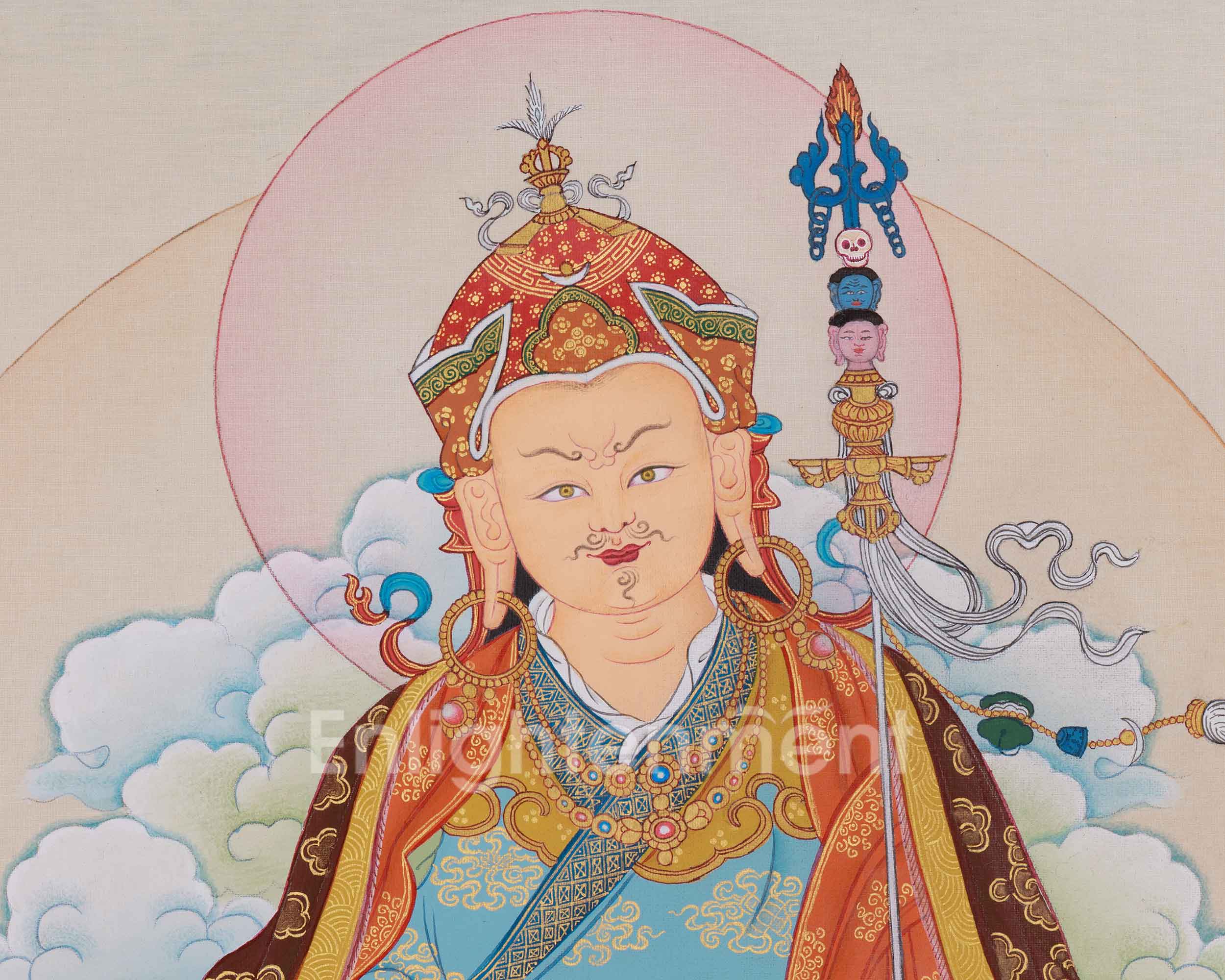 Lotus-Born Master Guru Rinpoche Thangka | Guru Padmasambhava