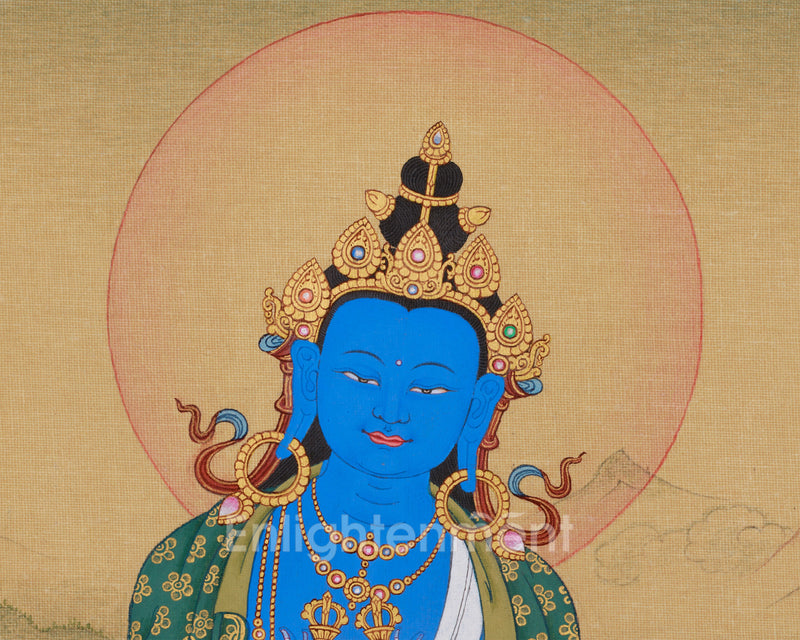 Buddha Vajradhara Thangka | Wisdom and Compassion | Karma Gadri Style