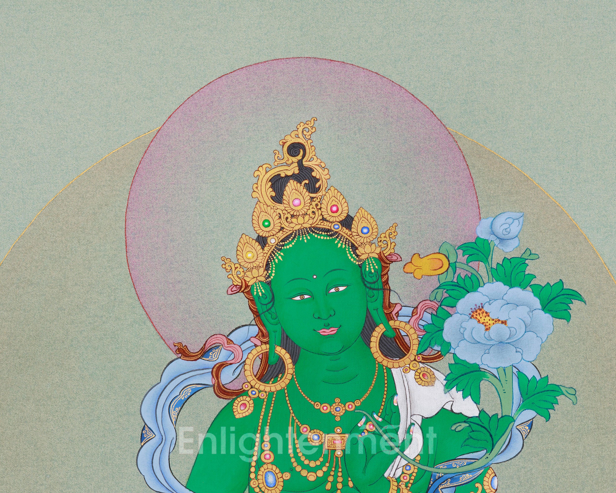 Buddhist Goddess Arya Tara Thangka | The Divine Mother of All Buddhas