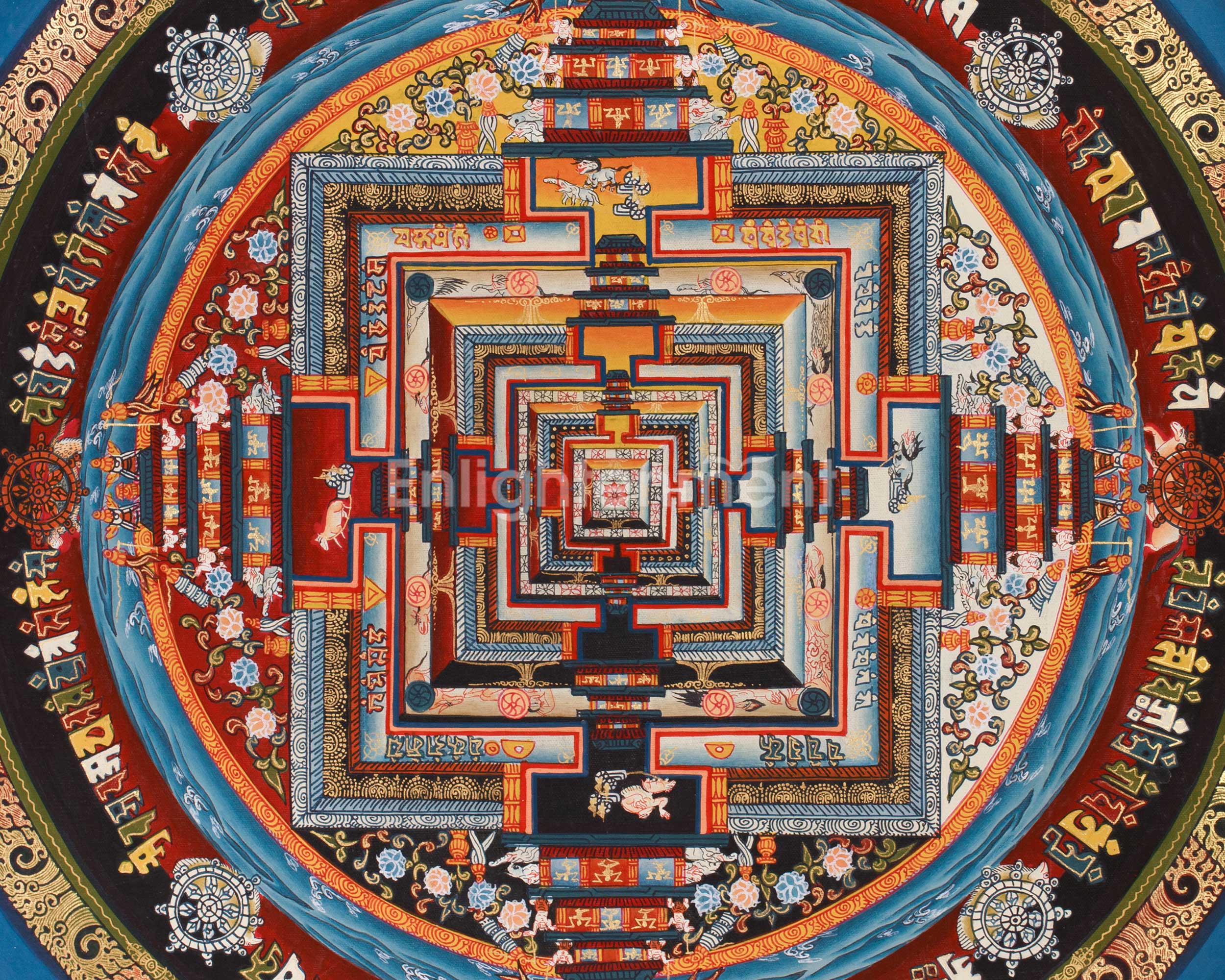 Kalachakra, Wheel of Time Thangka | Symbol of the Cycle of Existence and Liberation