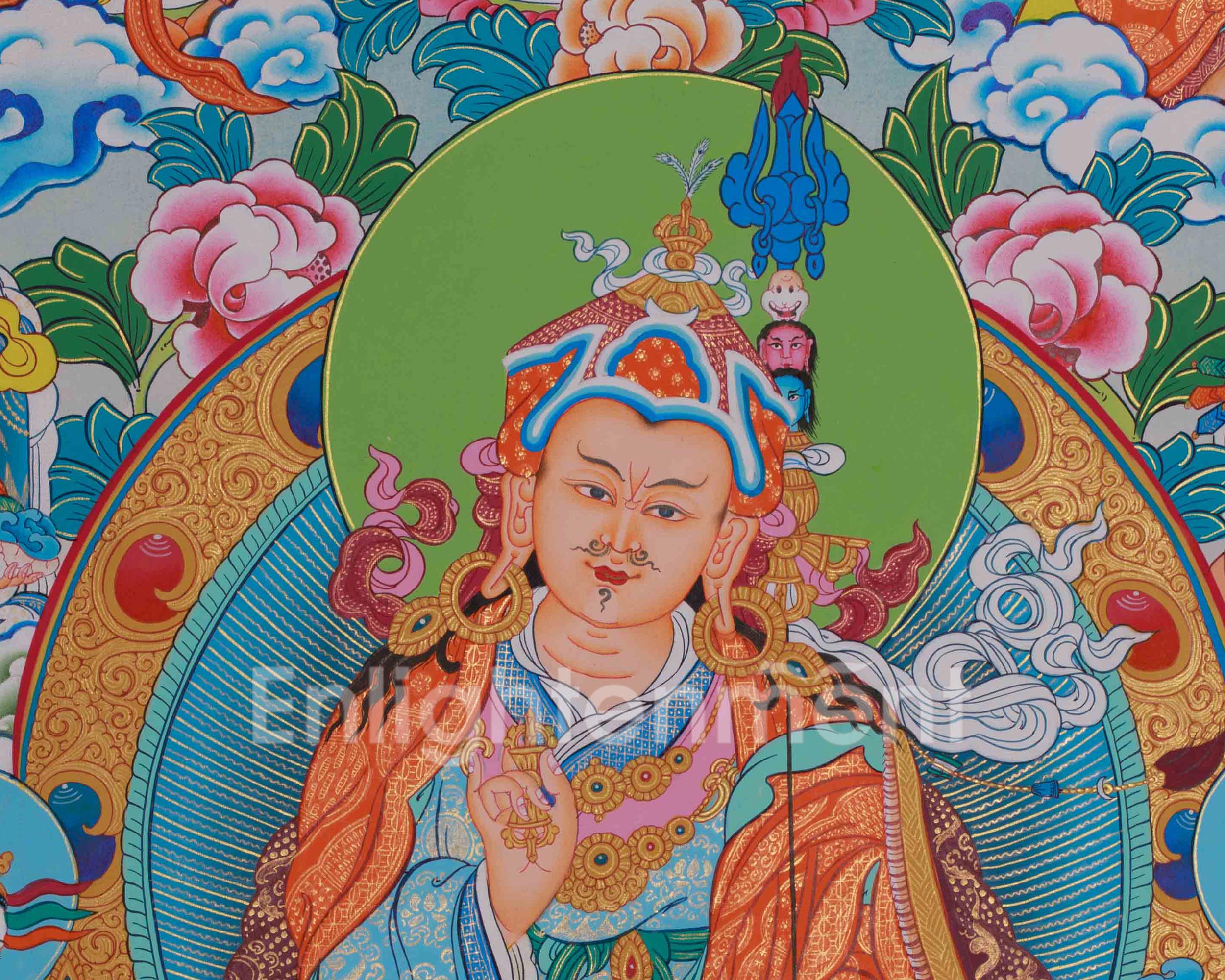 Guru Manifestations Thangka | Eight Forms of Padmasambhava