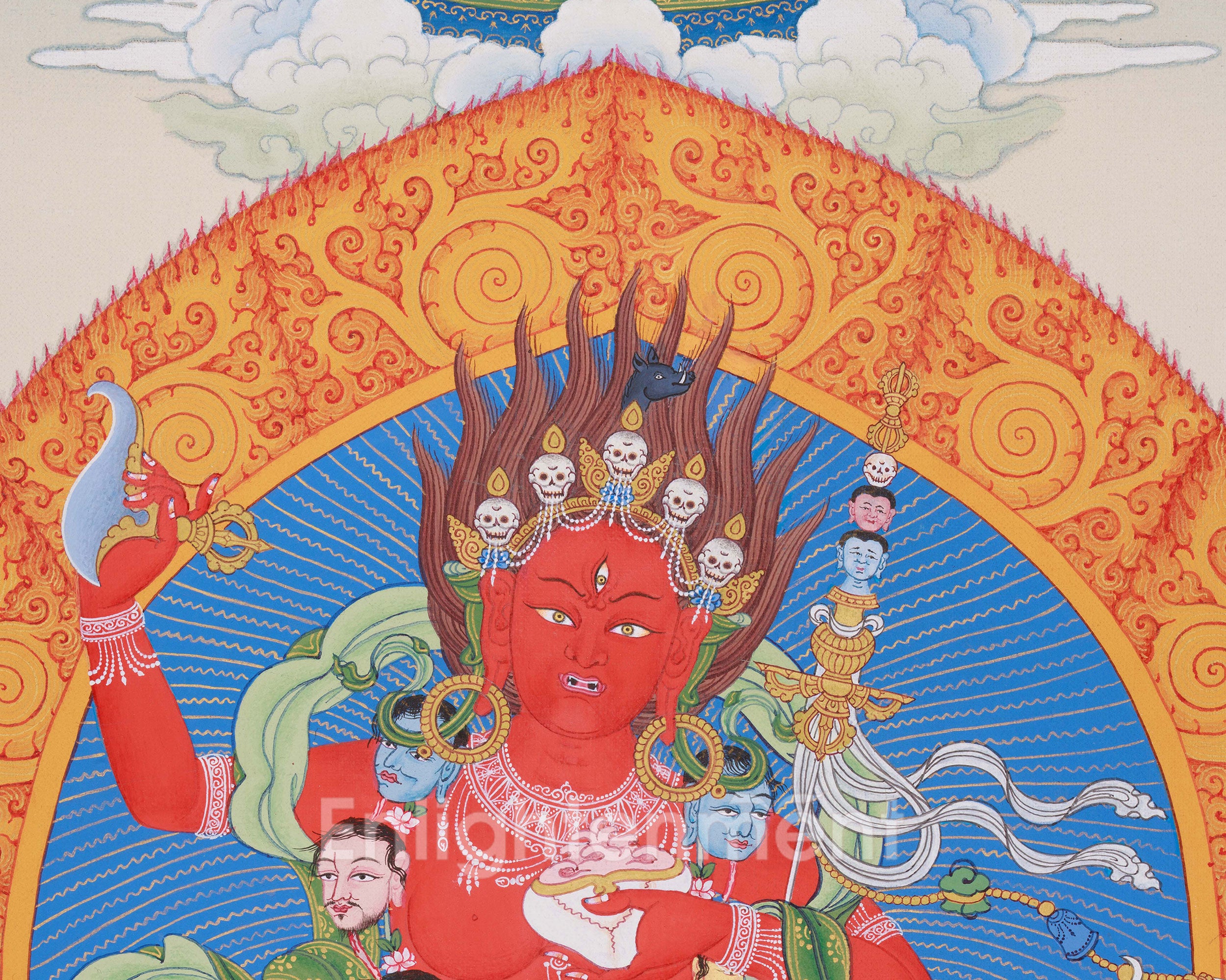 Tibetan Tantric Deity Vajravarahi Thangka | Embodiment of Wisdom and Transformation
