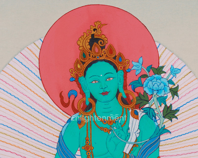 Perfect Green Tara Meditation Thangka