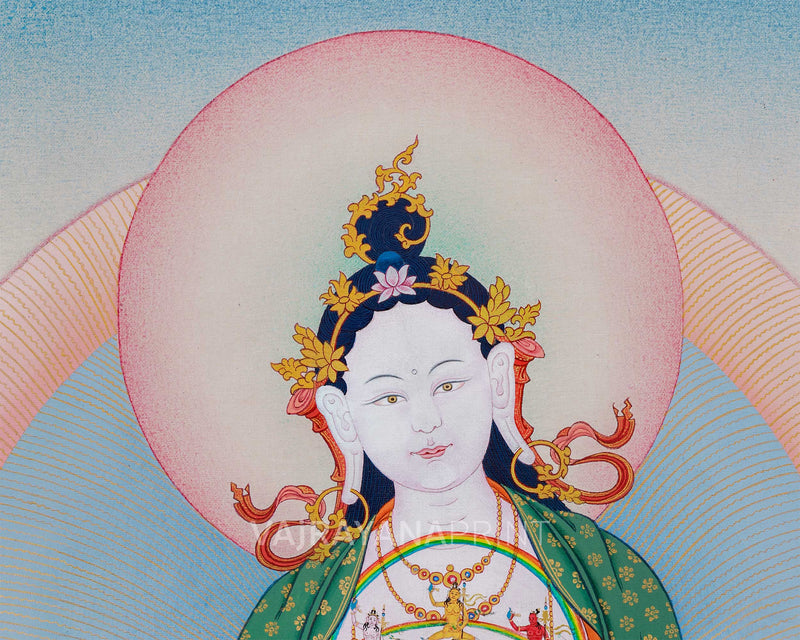 Magnificent Thangka Print of Goma Devi | Dakini Thangka for Practice