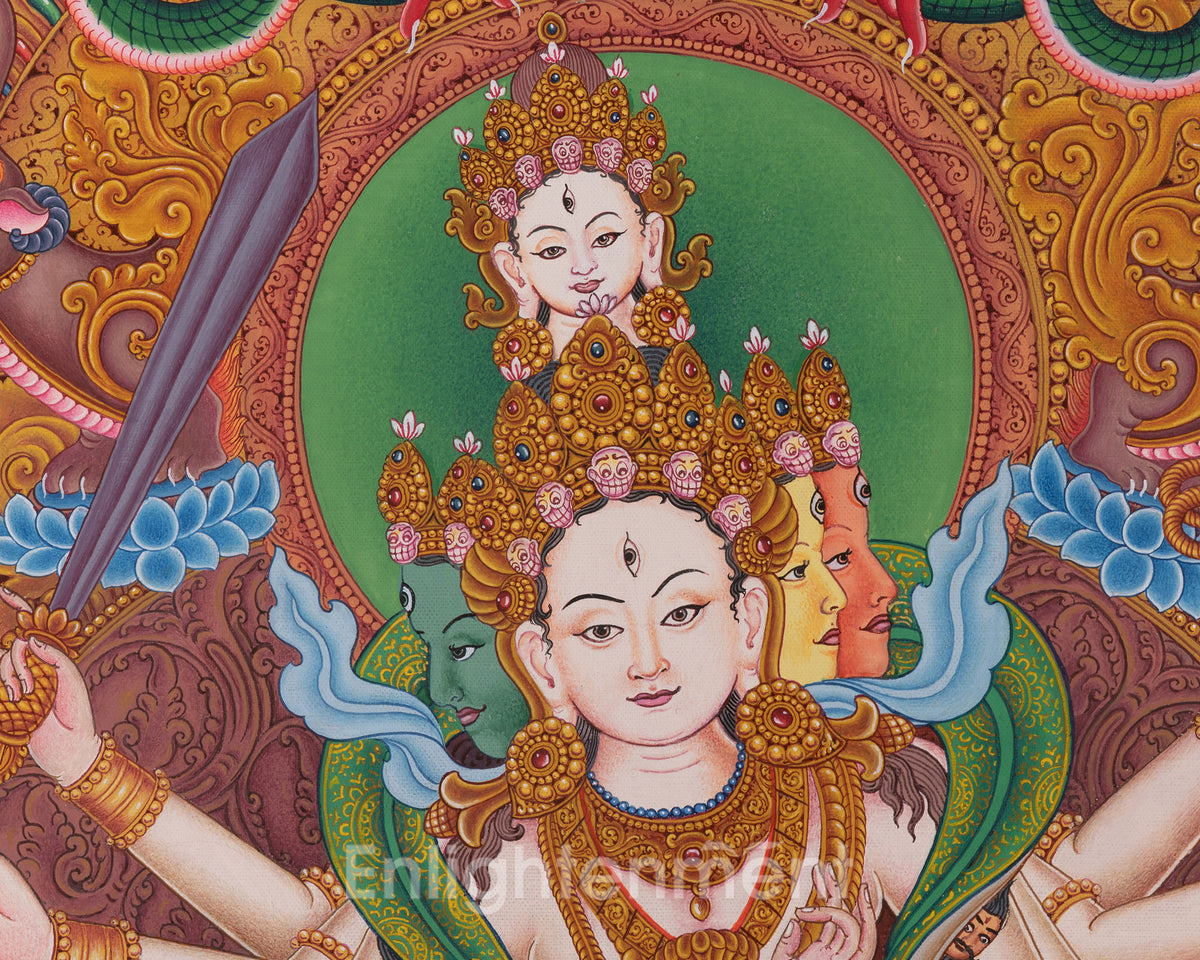 Siddhi Lakshmi Thangka | Powerful Protective Deity of Newar Tradition