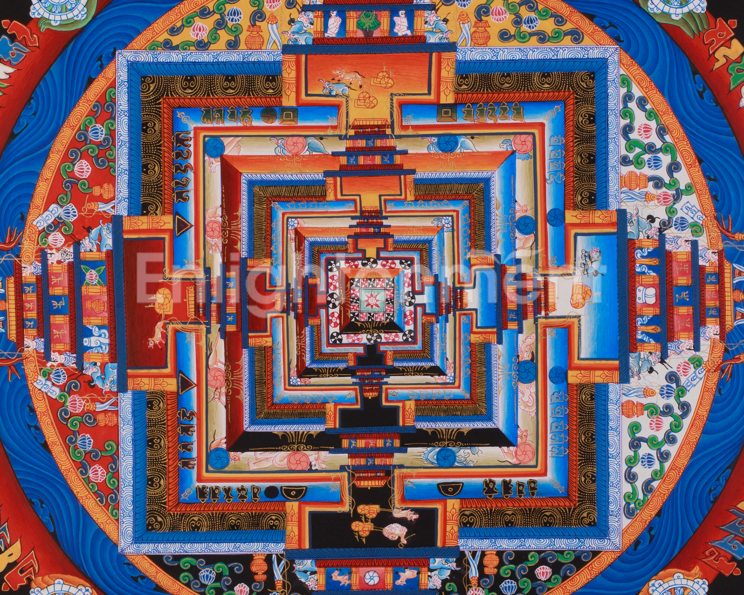 Buddhist Art Of Kalachakra Mandala | Vajrayana Buddhism