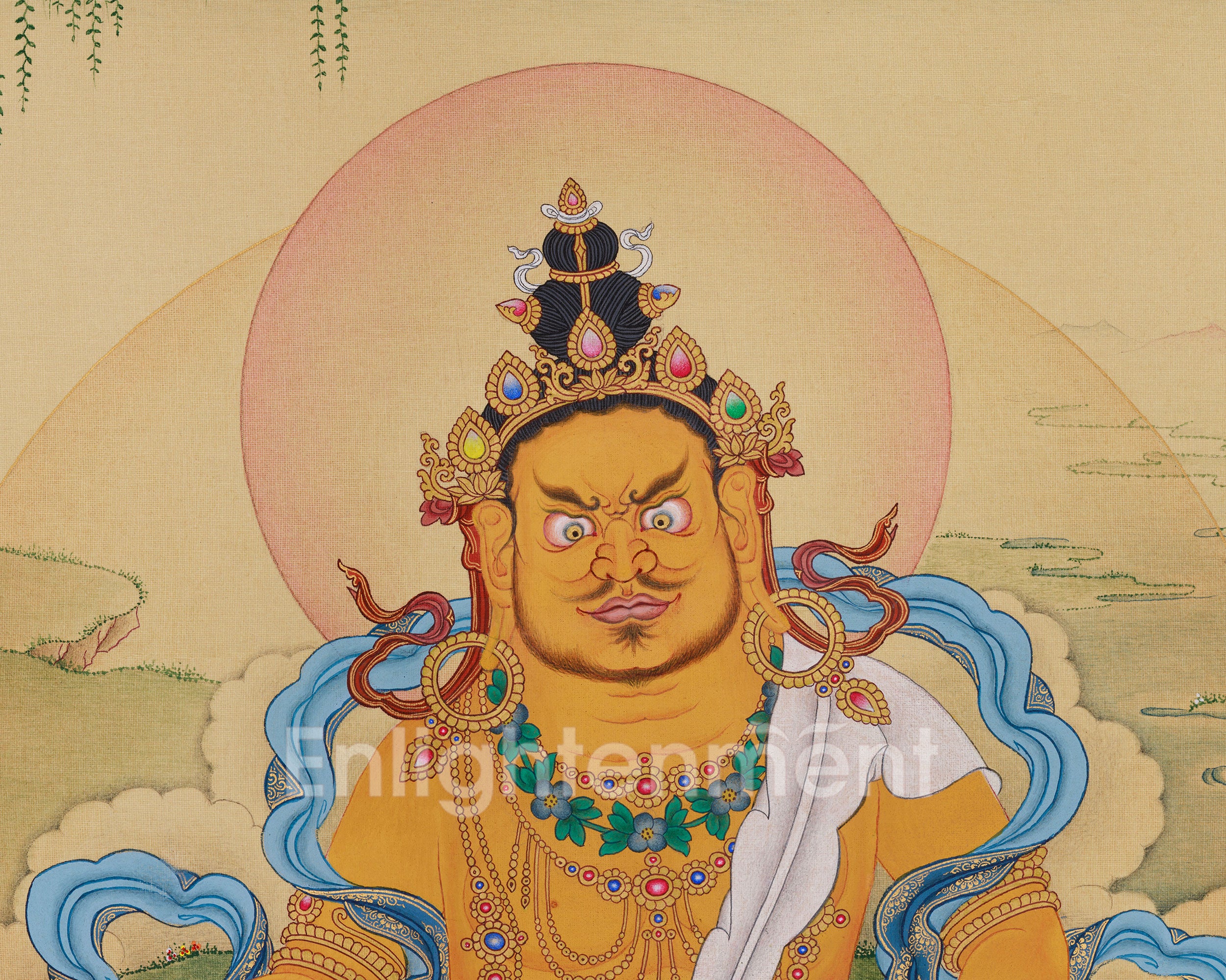 Wealth Deity, Dzambala Artwork | Buddhist Symbol of Prosperity