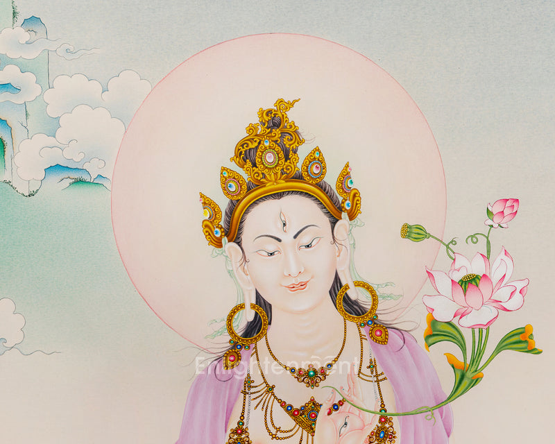 Karma Gardi Masterpiece, Goddess White Tara Thangka