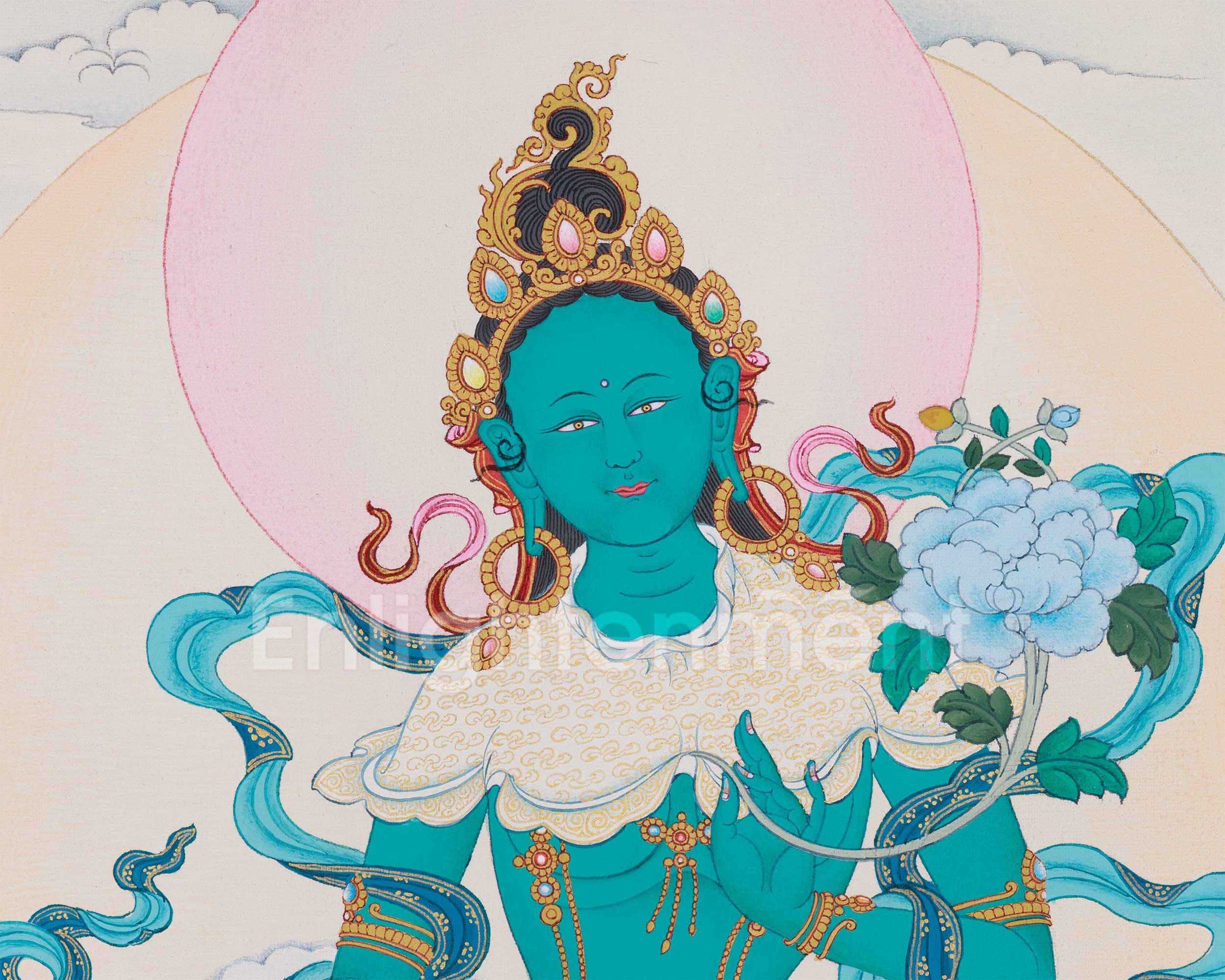 Buddhism Shyama Tara | A Rare Thangka of the Goddess of Protection and Compassion