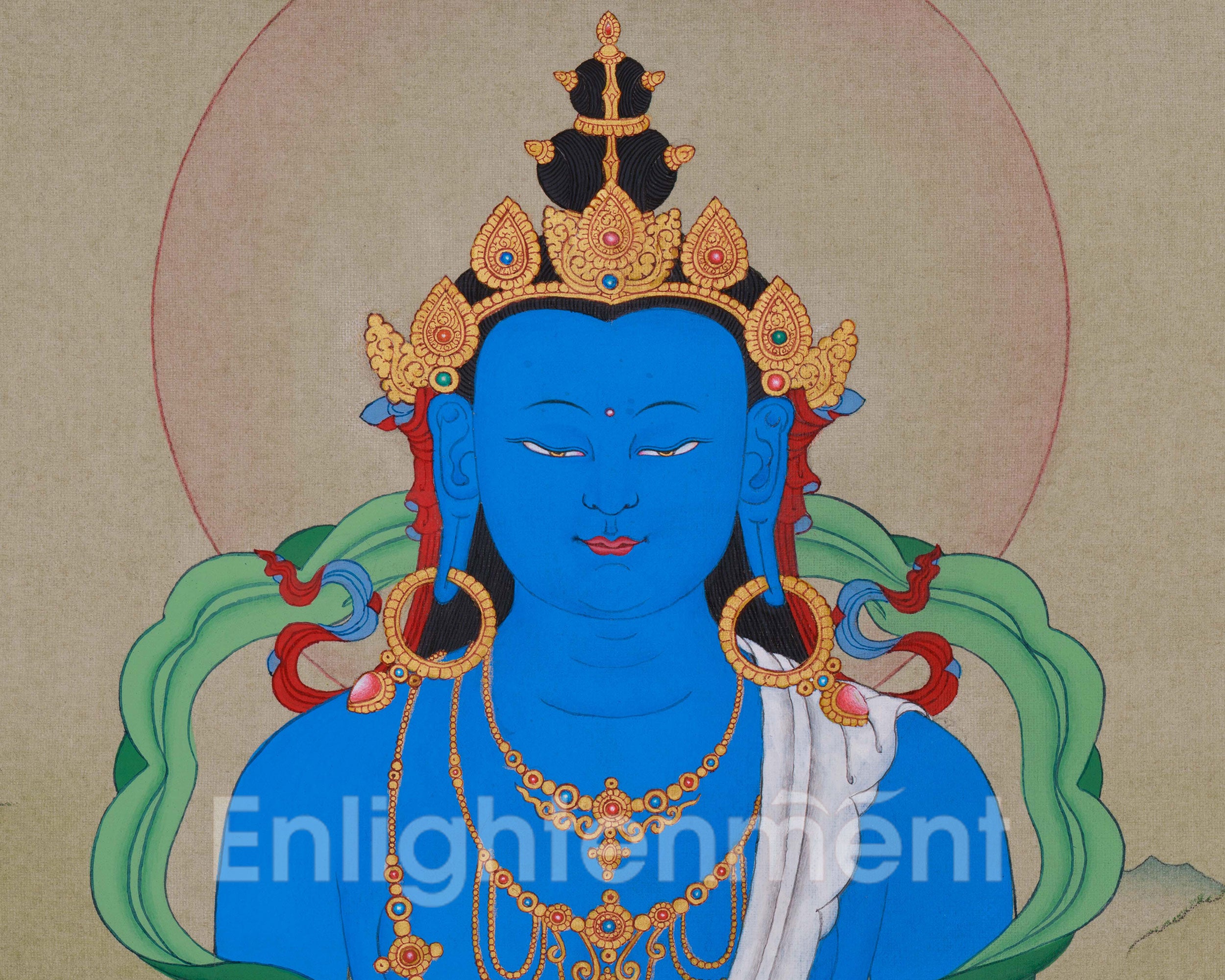 Sacred Mitrupa Thangka | Embodiment of Mirror-like Wisdom in Buddhist Art