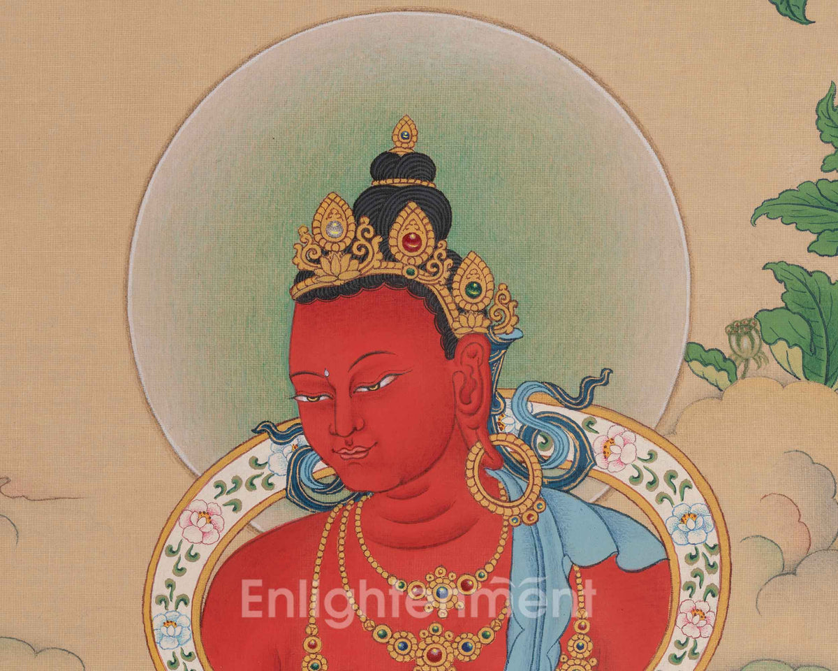Amitayus Buddha Buddhist Art | Longevity Deity | Vajrayana Buddhism