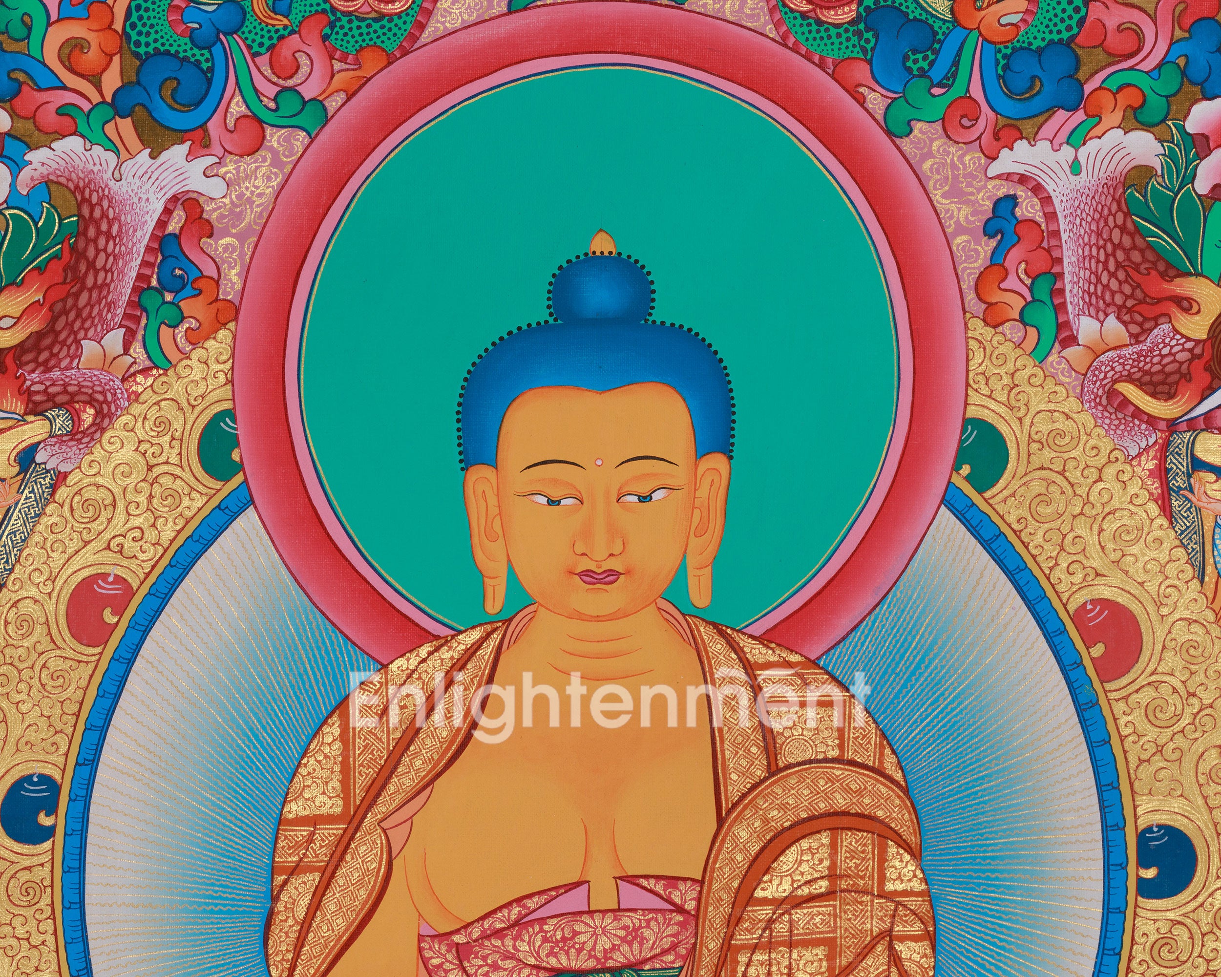 Peaceful Deity, Shakyamuni Buddha Thangka | A Symbol of Serenity and Wisdom