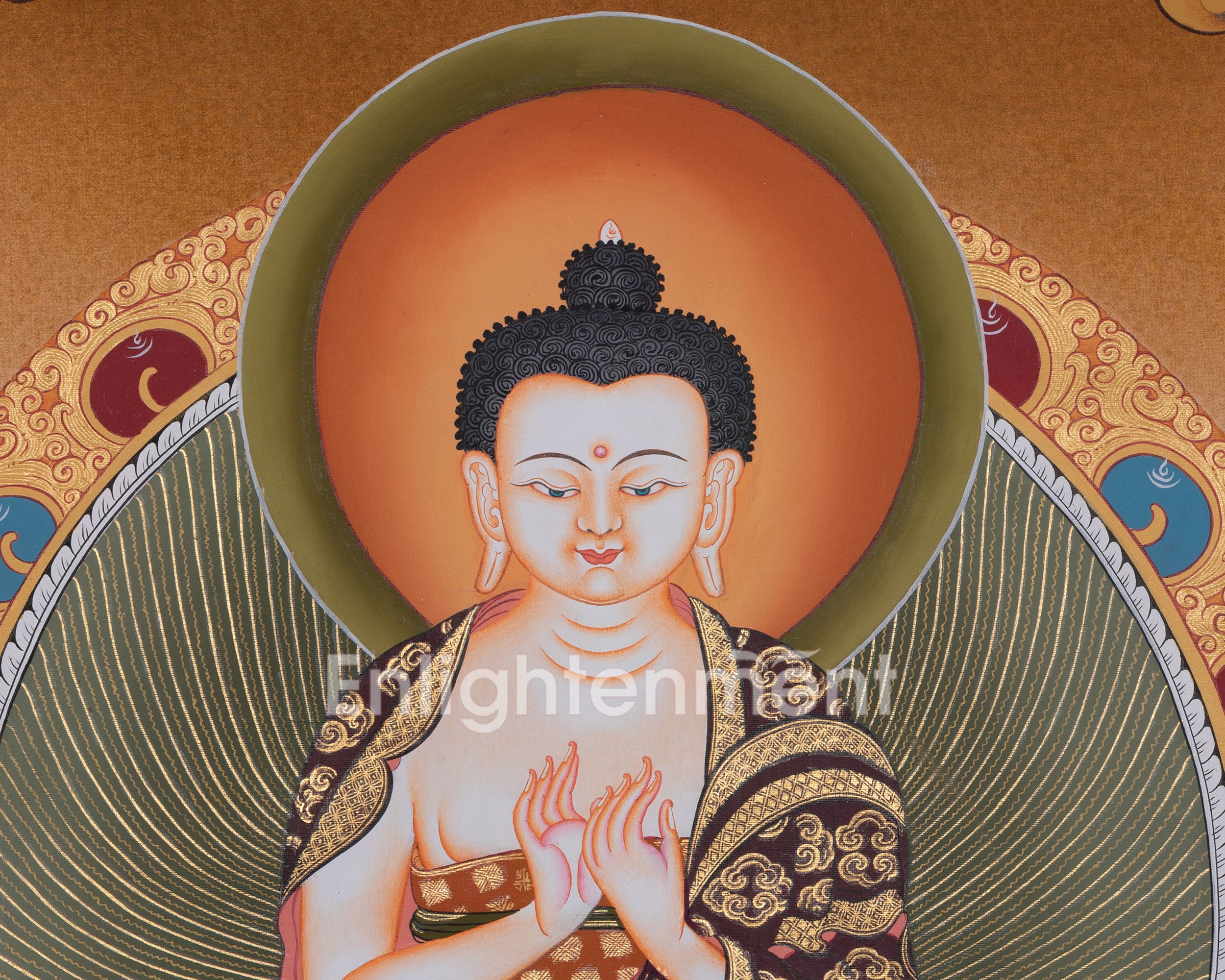 Vajrapani Bodhisattva Thangka Painting | Vairocana Buddha Thangka | Buddhist Art