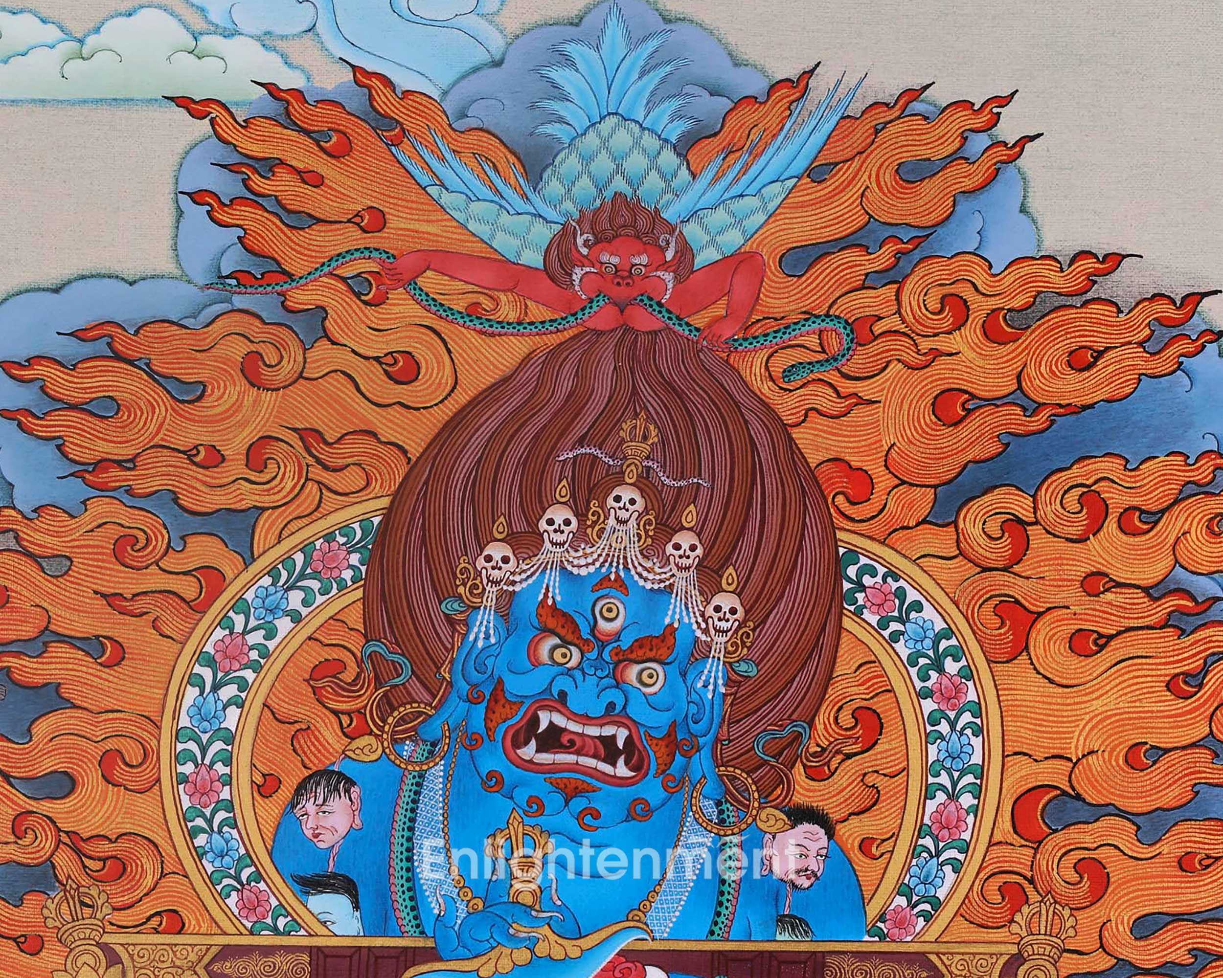 Sakya Mahakala Thangka Art | Invoking Spiritual Attention and Protective Energies