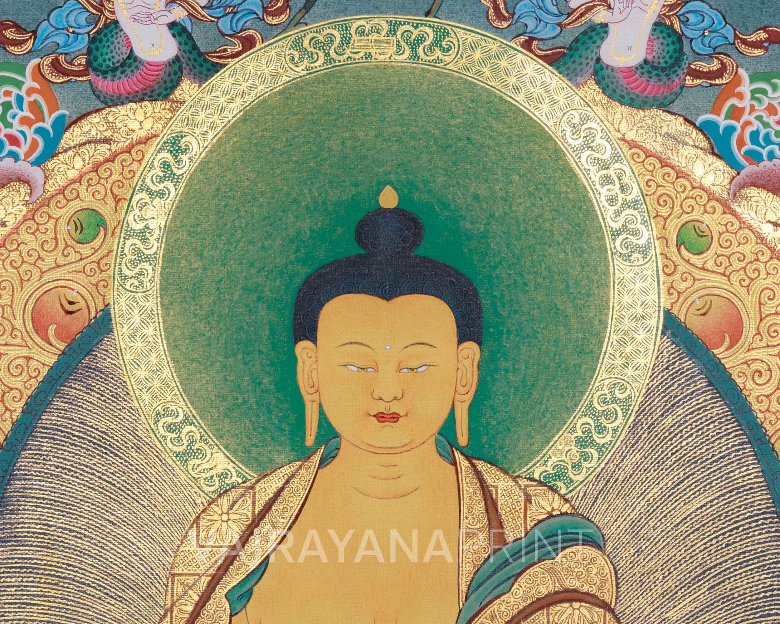 Shakyamuni Buddha and His Two Disciples | High-Quality Canvas Print