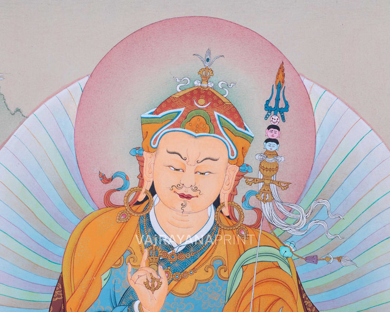 Padmasambhava Meditation Thangka Print | Blessings of Guru Rinpoche | The Lotus Born Master
