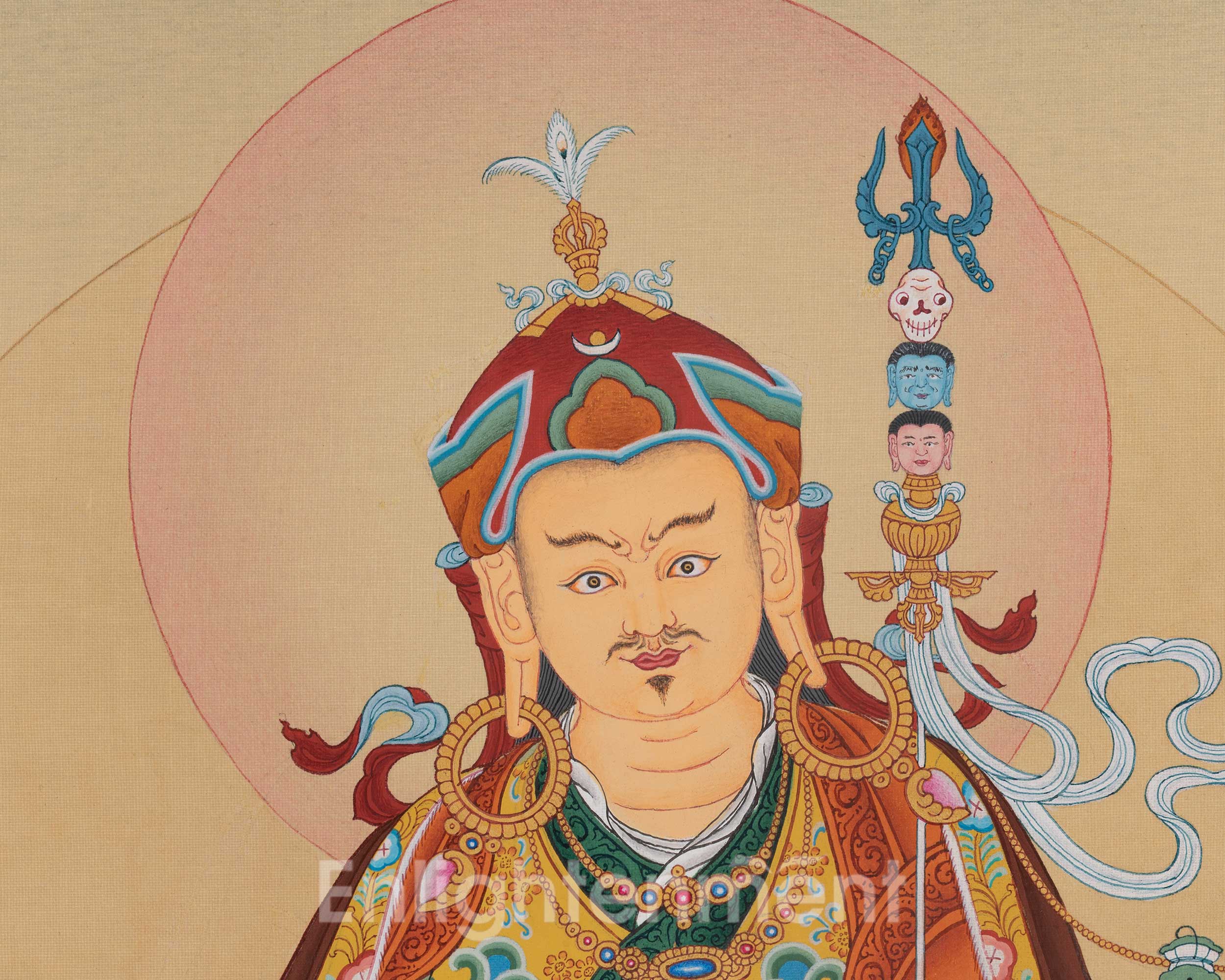 Guru Rinpoche Himalayan Art | Vajrayana Master | Spiritual Thangka