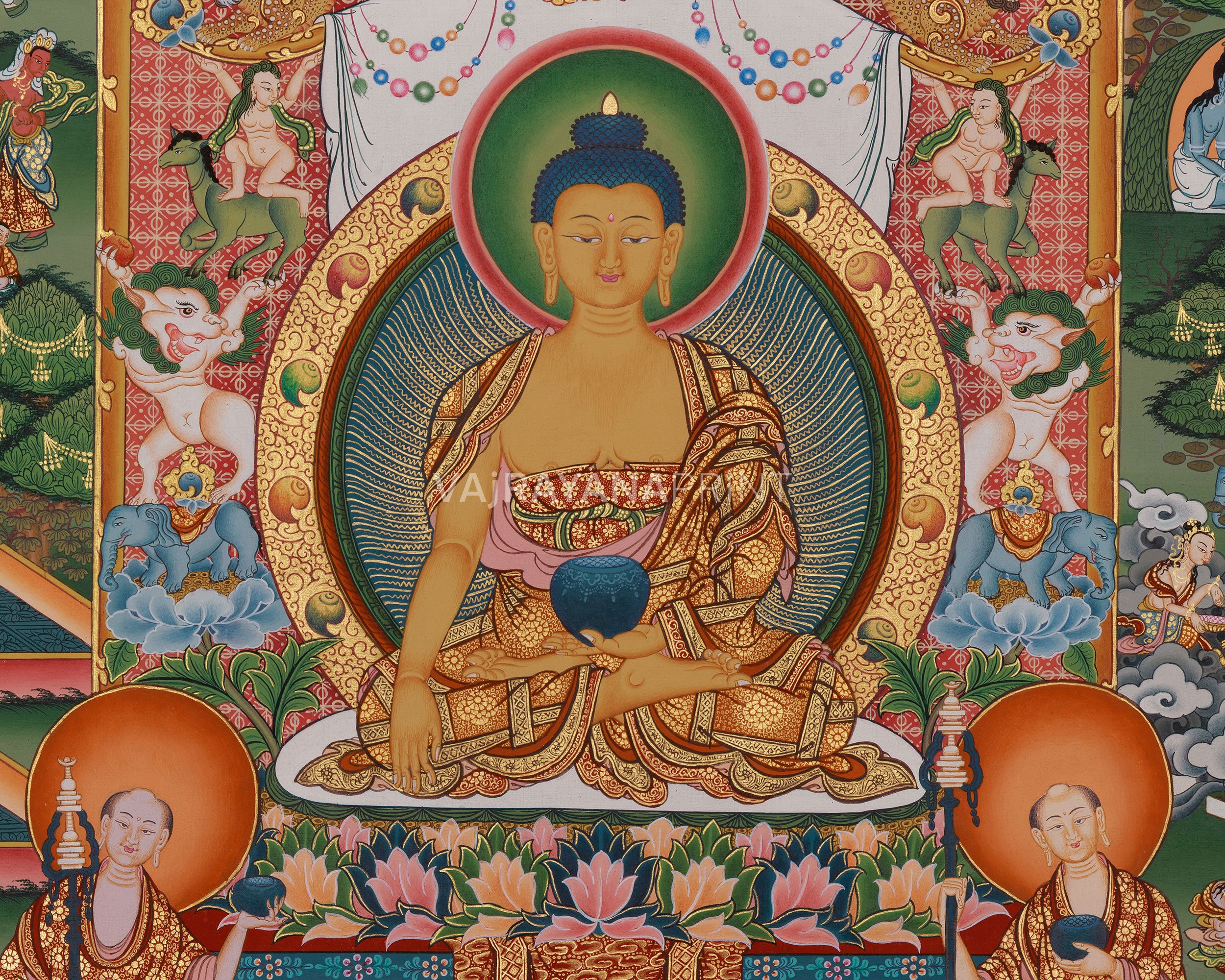 Buddha Life Story Canvas Print | Buddha's Journey to Enlightenment