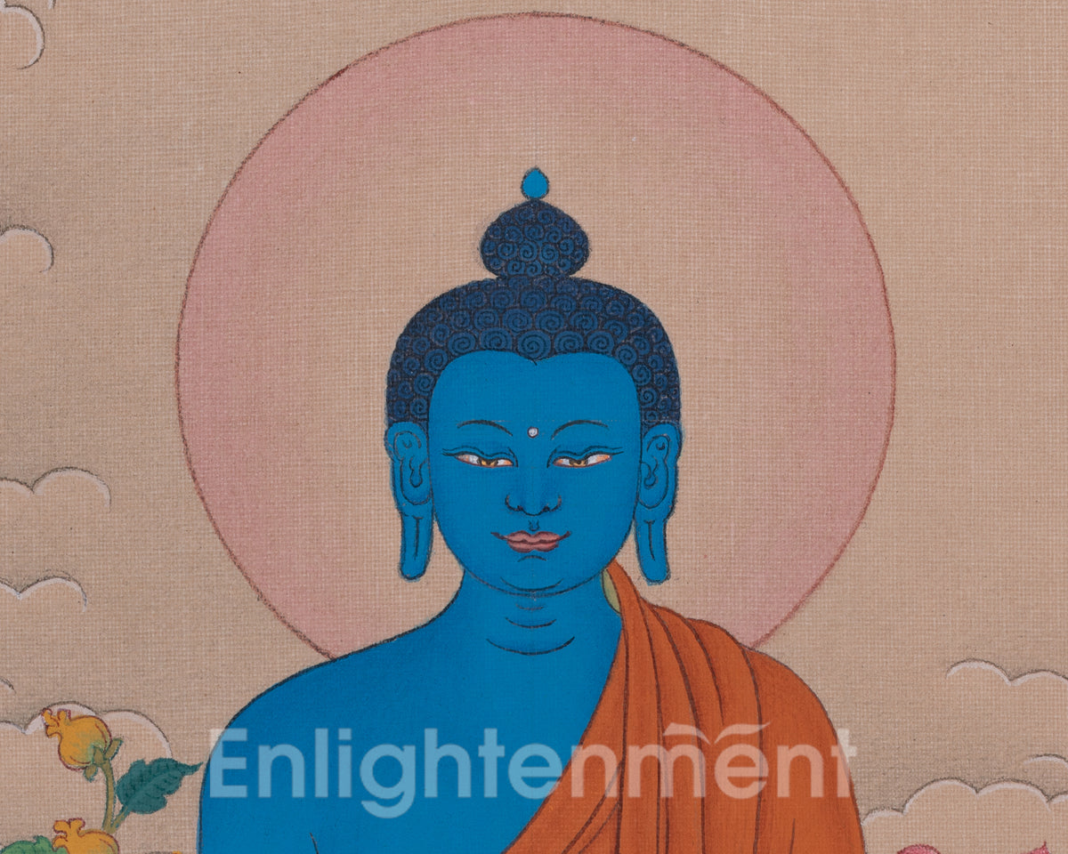 Medicine Buddha Thangka Painting | Healing Deity