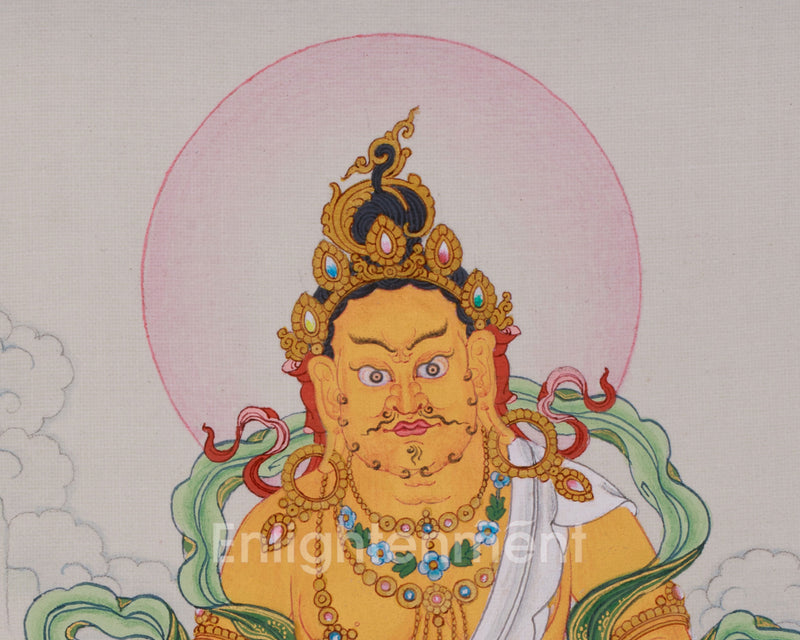 Guardian of Wealth, Dzambhala Thangka | Protector of Prosperity