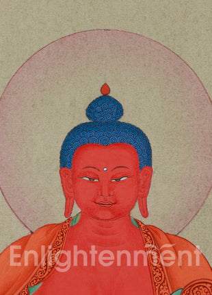 Traditional Amida Buddha Thangka | The Buddha of Boundless Light