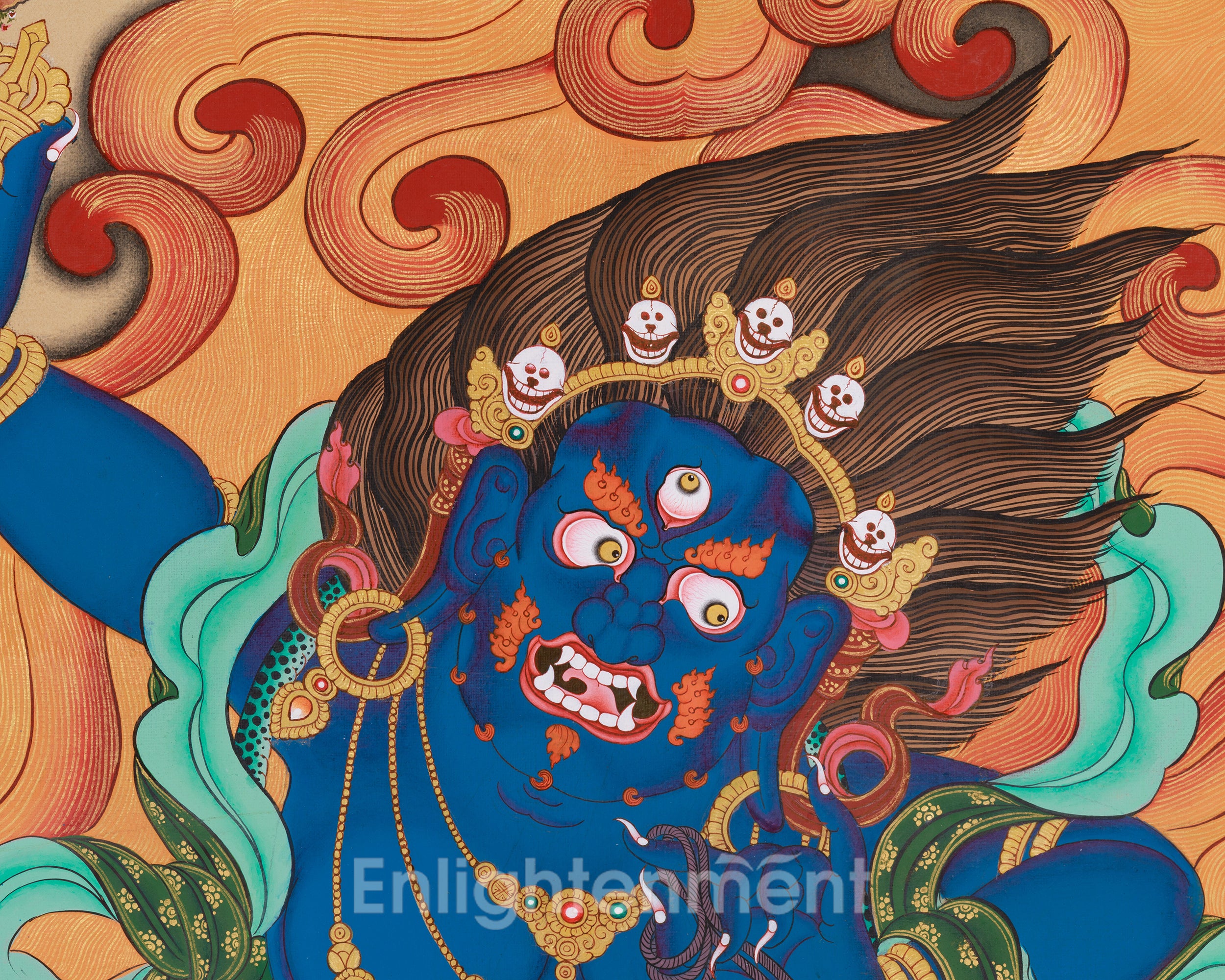 Vajrapani Spiritual Art | Fearless Wisdom | Wrathful Deity