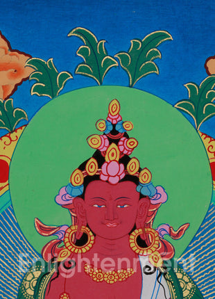 Longevity Buddha, Amitayus | Thangka for Healing and Long Life