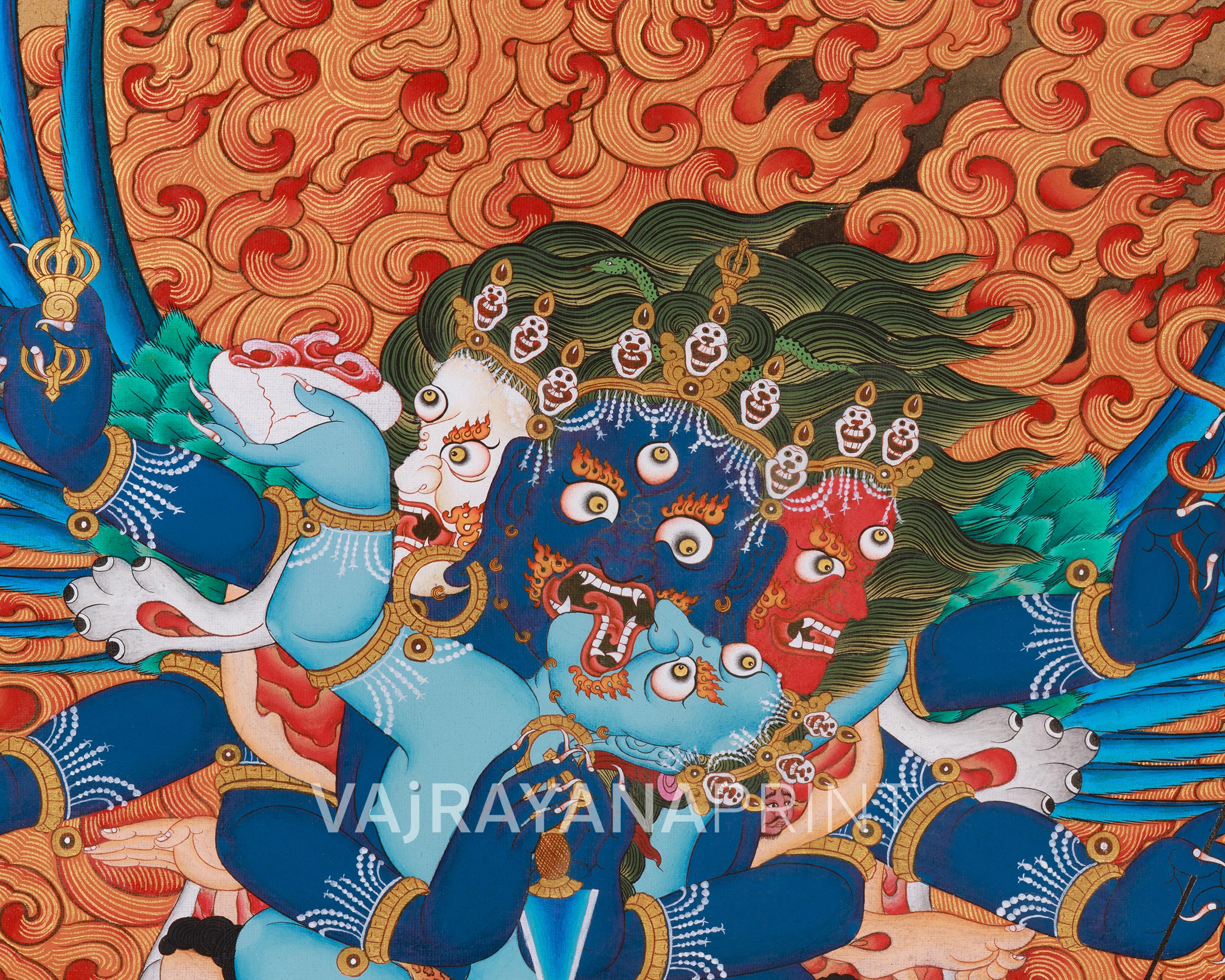 Vajrakilaya Print | Yidam (Meditational Deity) | Giclee Canvas Print