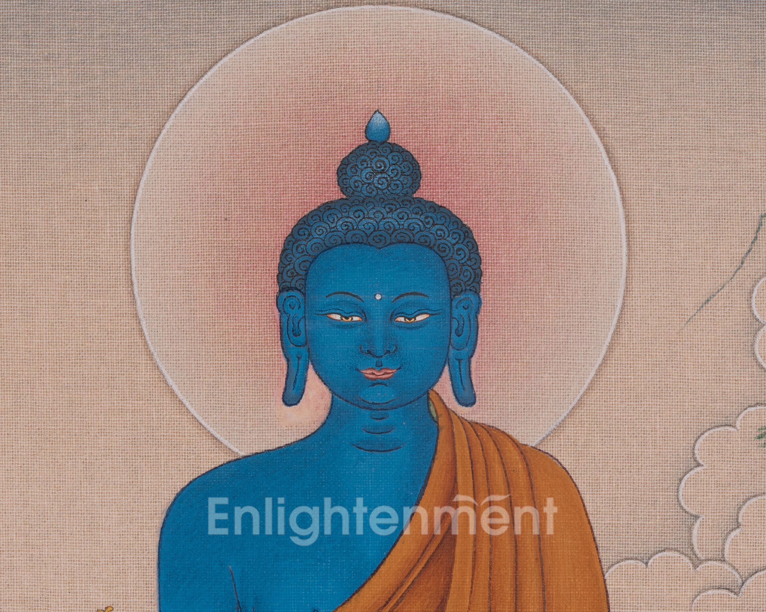 Medicine Buddha Spiritual Art | The Revered Buddha of Healing, Compassion, and Medicine