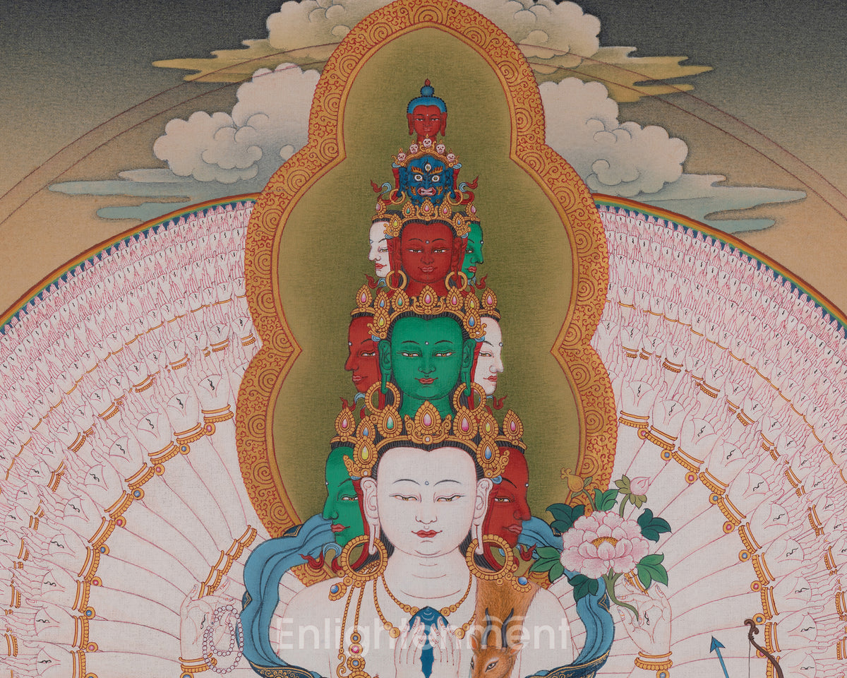 1000 Armed Chenrezig Sacred Art | Infinite Compassion Deity
