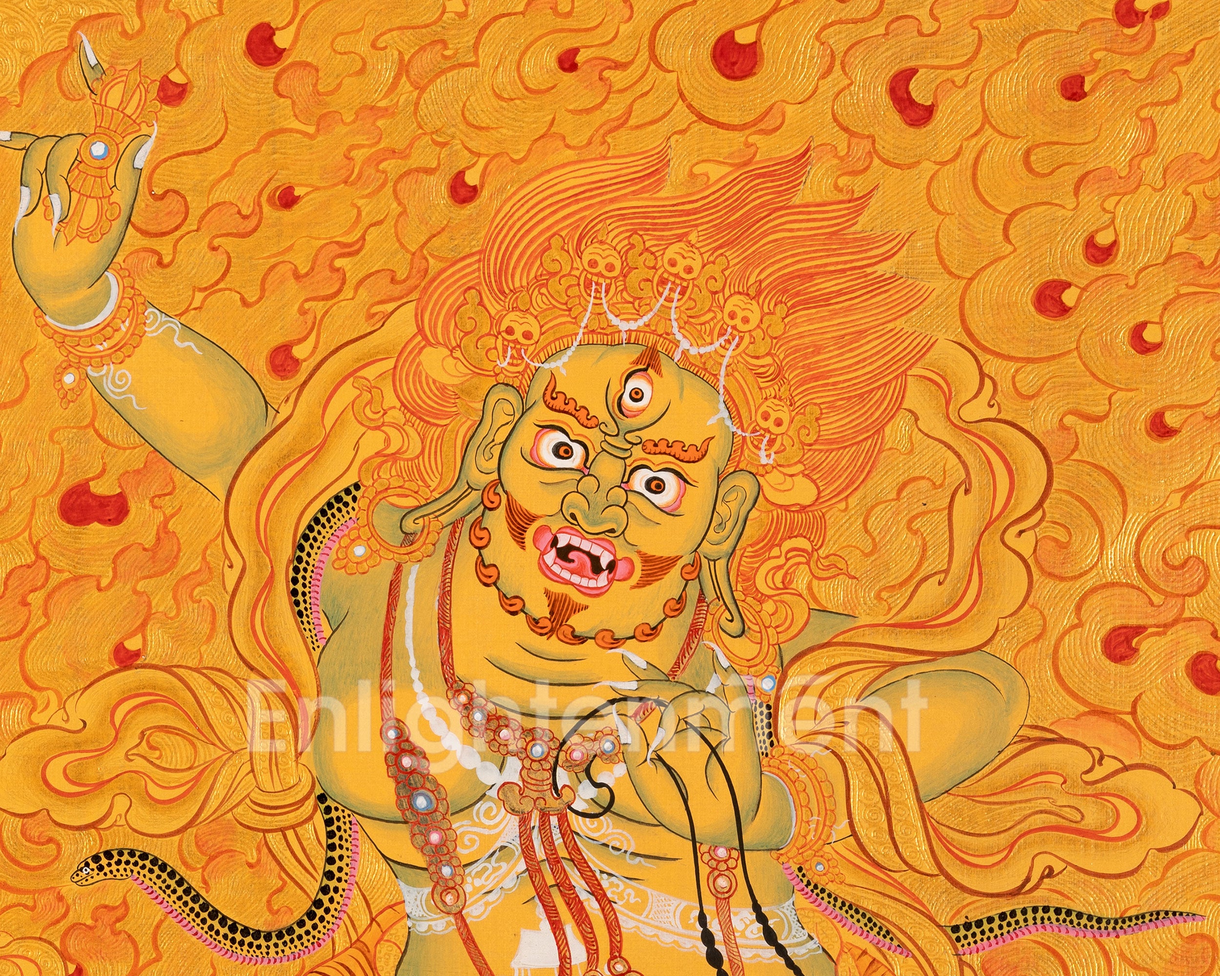 Vajrapani Thangka | Wall Hanging Canvas Art