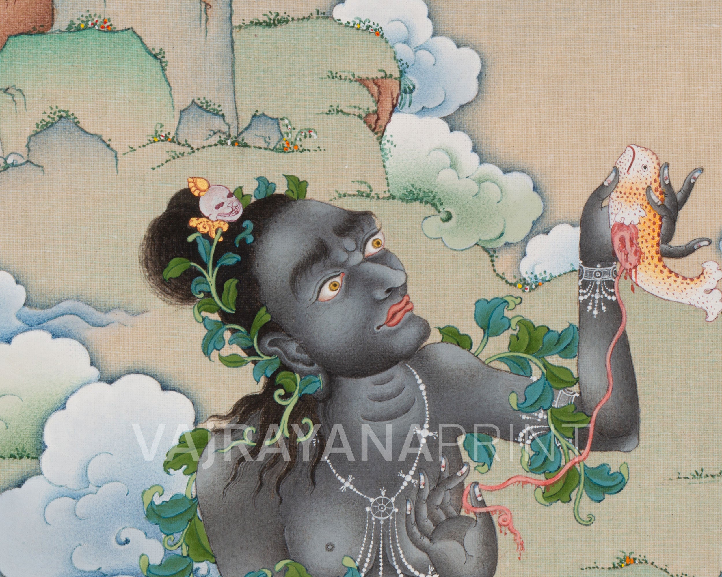 Tilopa Giclée Canvas Print | Master of the Kagyu Lineage