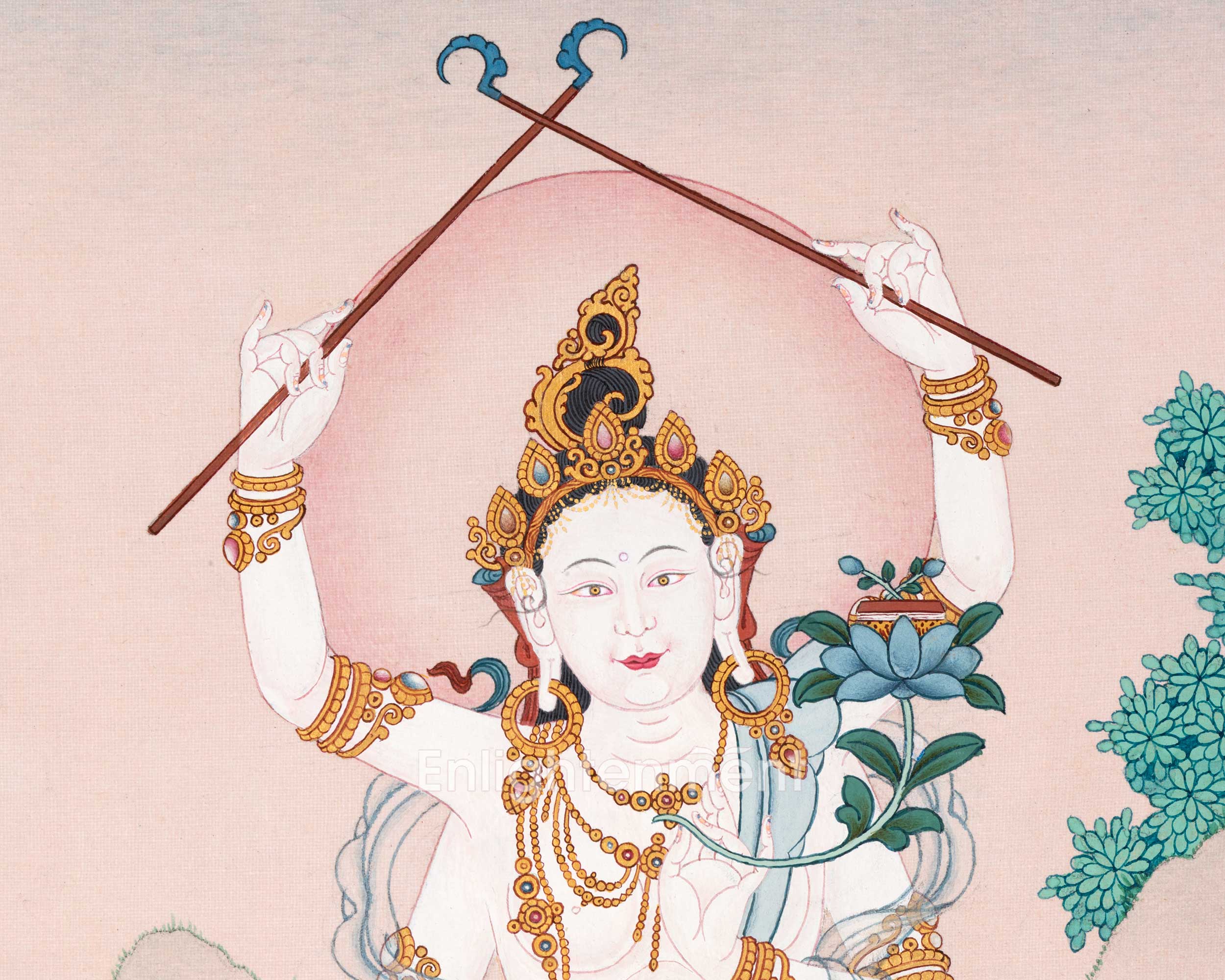 Samkusumita Tara  | 21 Tara of Surya Gupta Thangka