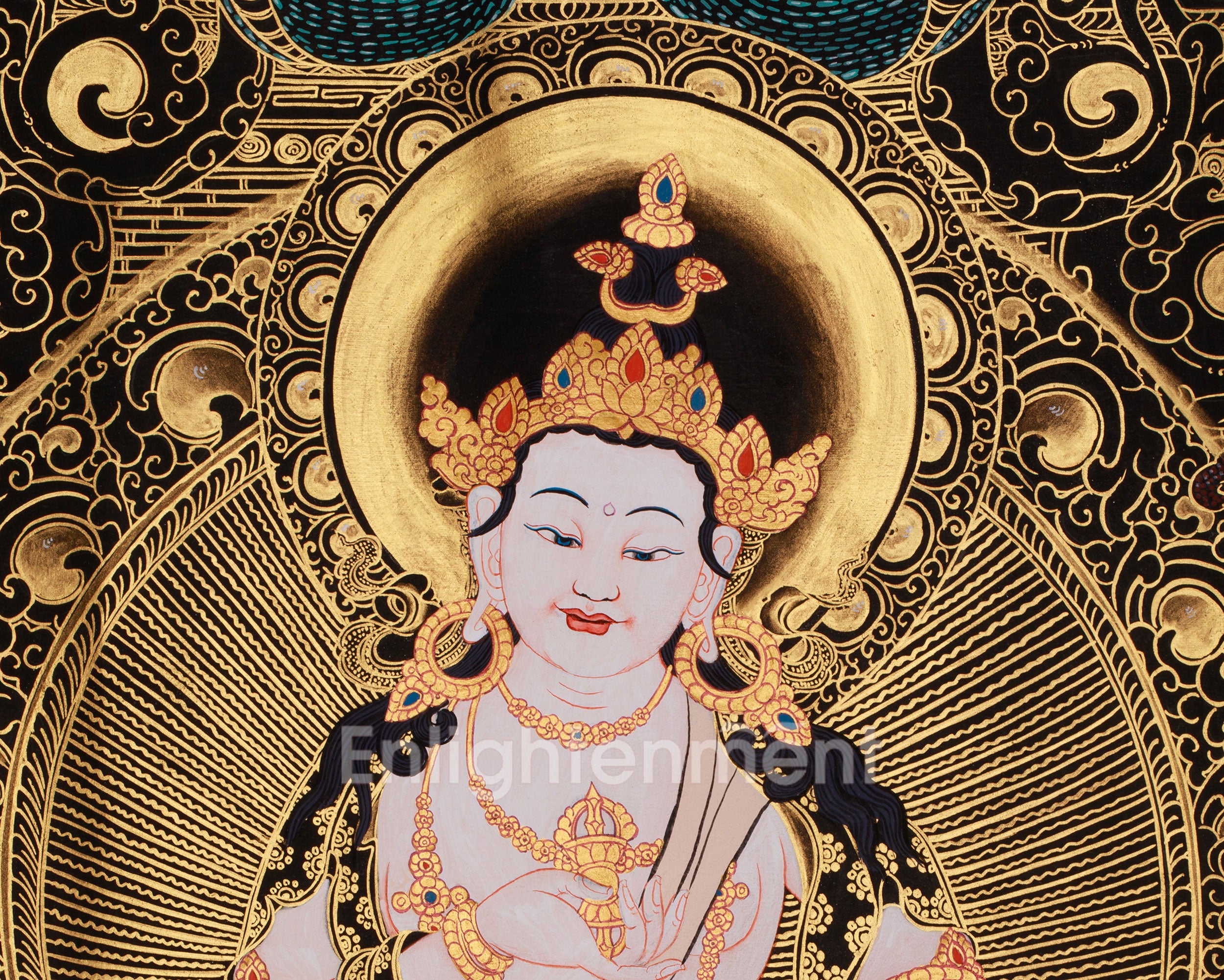 Spiritual Thangka of Vajrasattva | Purification Deity