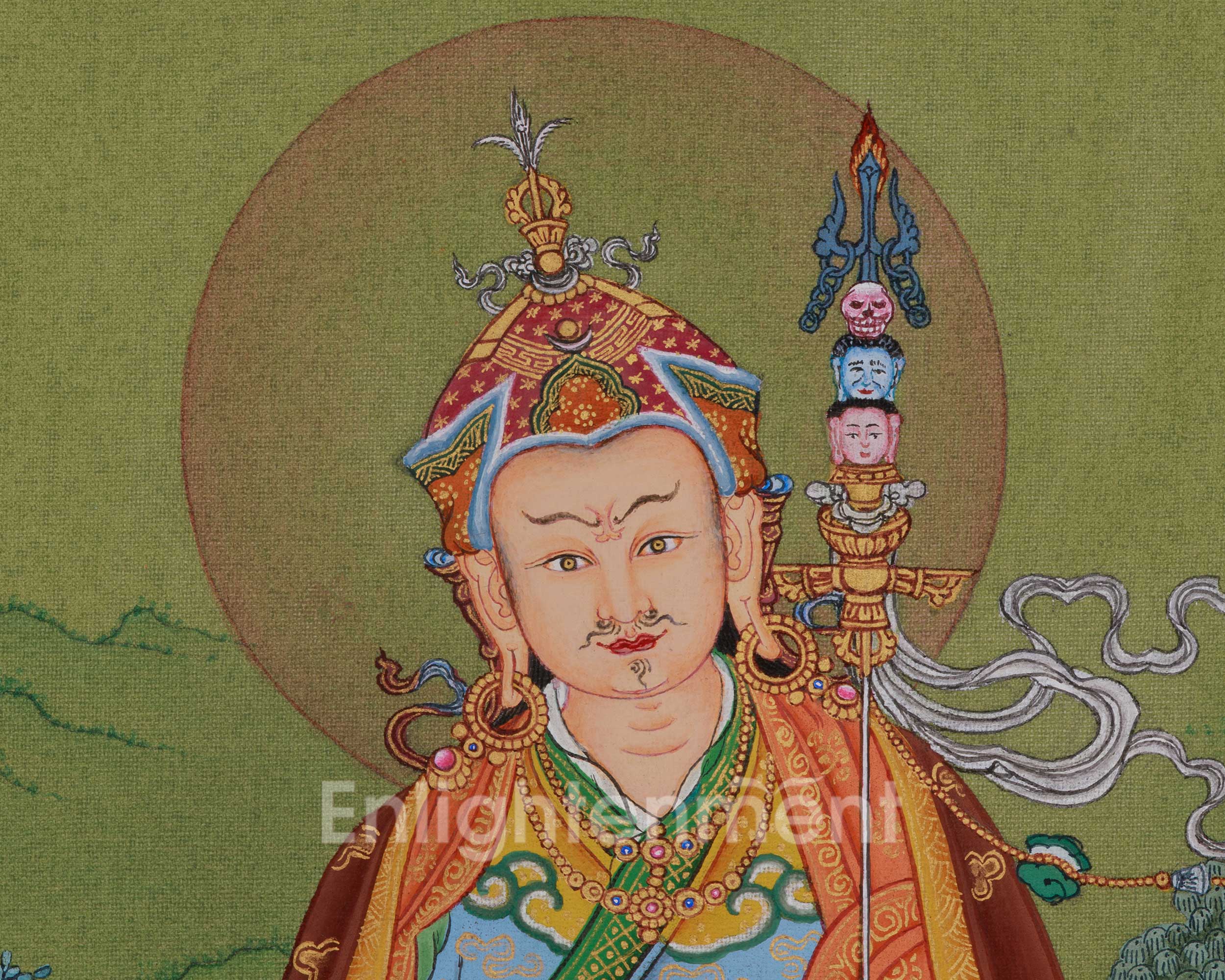 Divine Guru Rinpoche Artwork | Embodiment of Enlightened Presence | Wisdom Deity